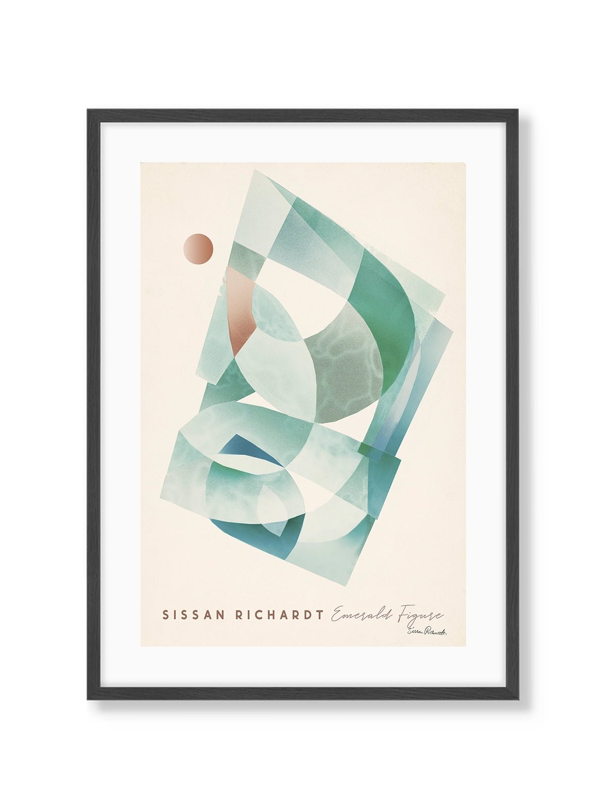 Emerald Figure - Lámina de Sissan Richardt - Decora tu casa en Nomadart