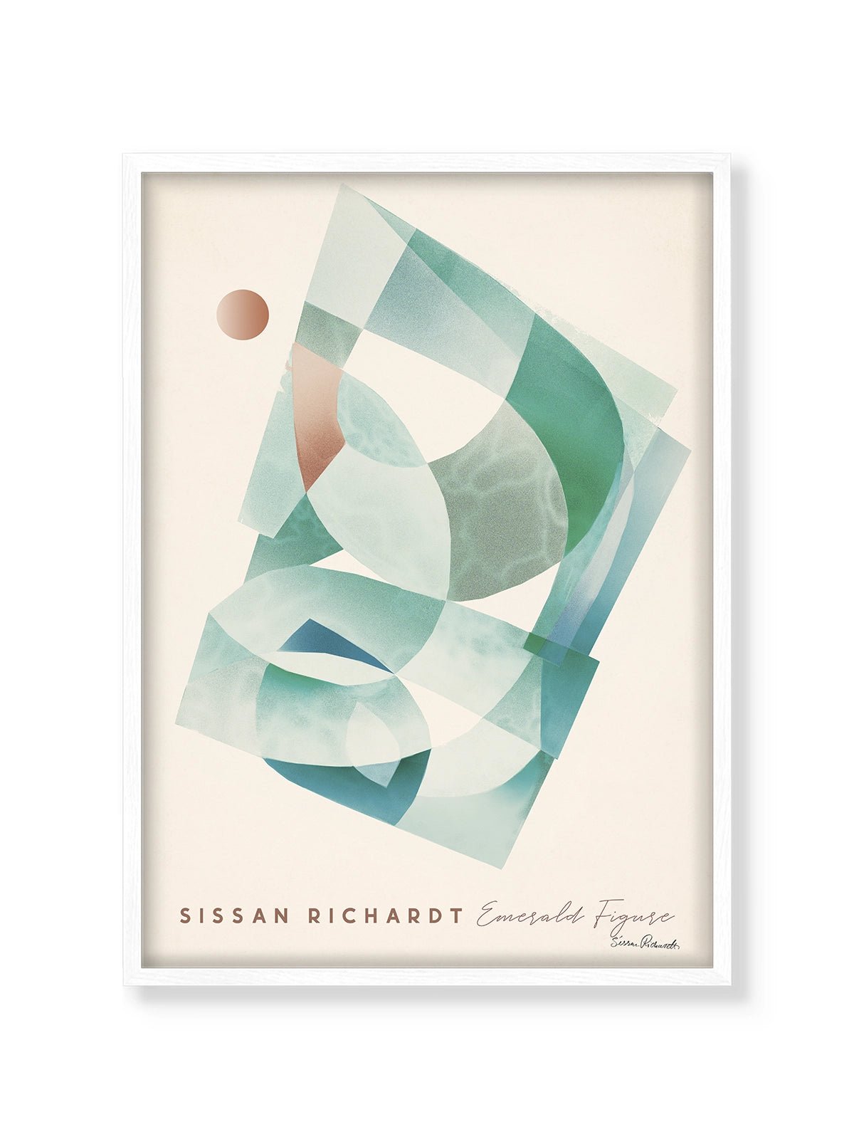 Emerald Figure - Una Lámina de Sissan Richardt - Decora tu casa en Nomadart