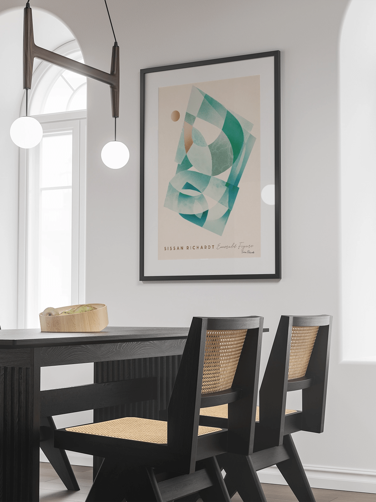 Emerald Figure - Una Lámina de Sissan Richardt - Decora tu casa en Nomadart