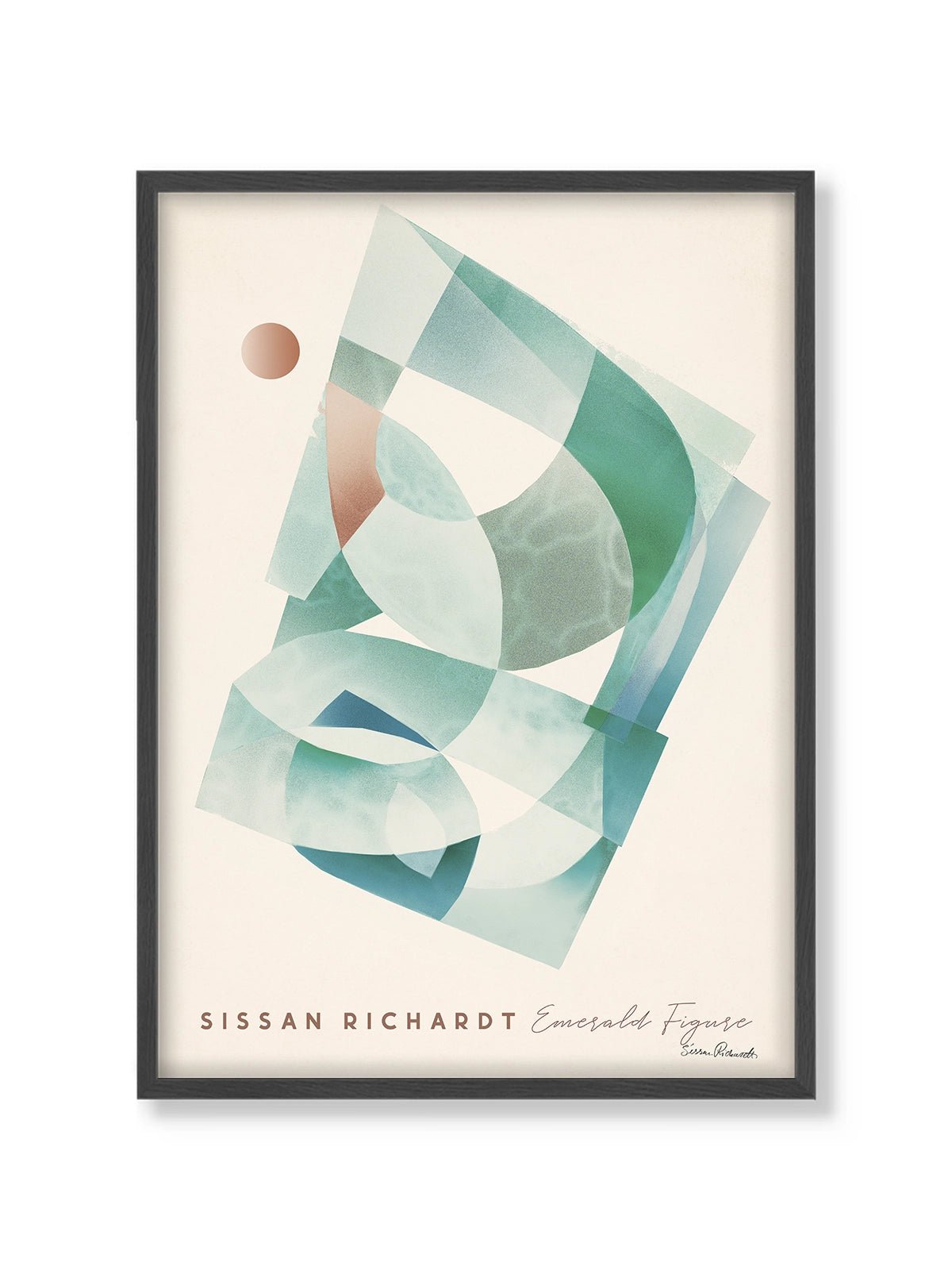 Emerald Figure - Una Lámina de Sissan Richardt - Decora tu casa en Nomadart