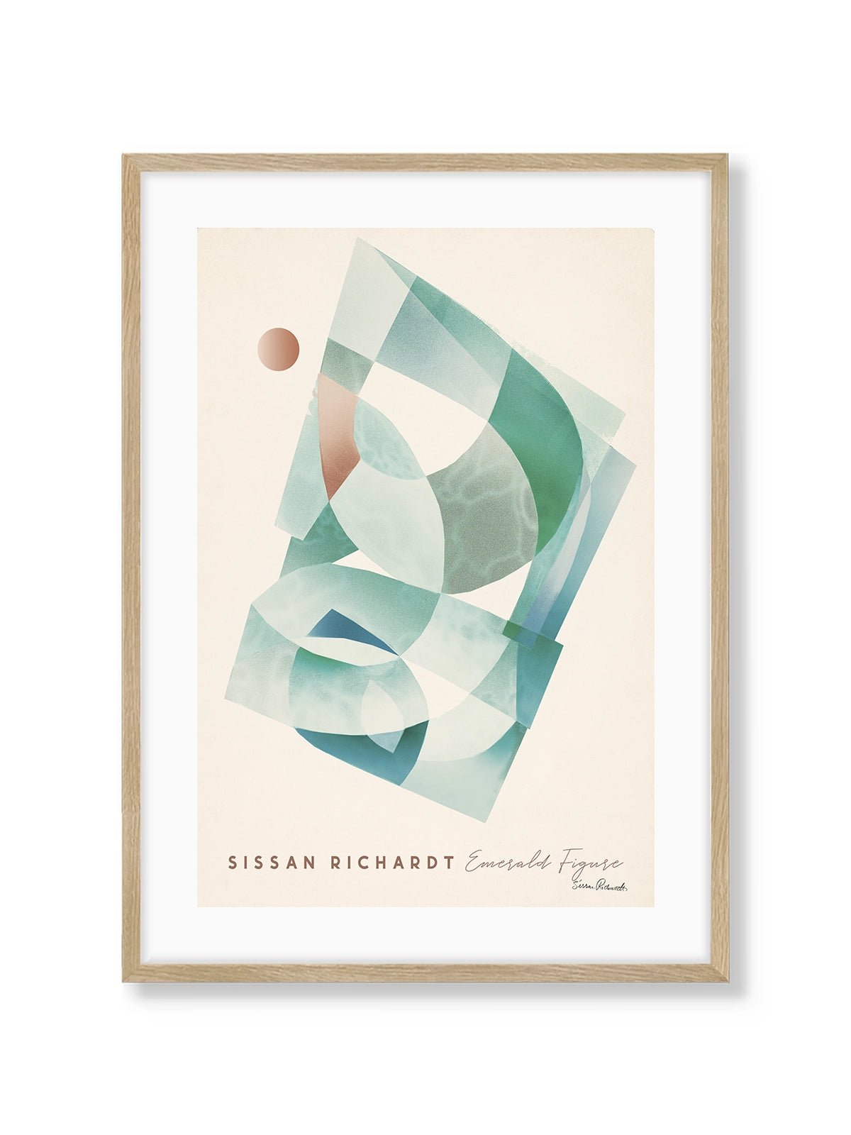 Emerald Figure - Lámina de Sissan Richardt - Decora tu casa en Nomadart