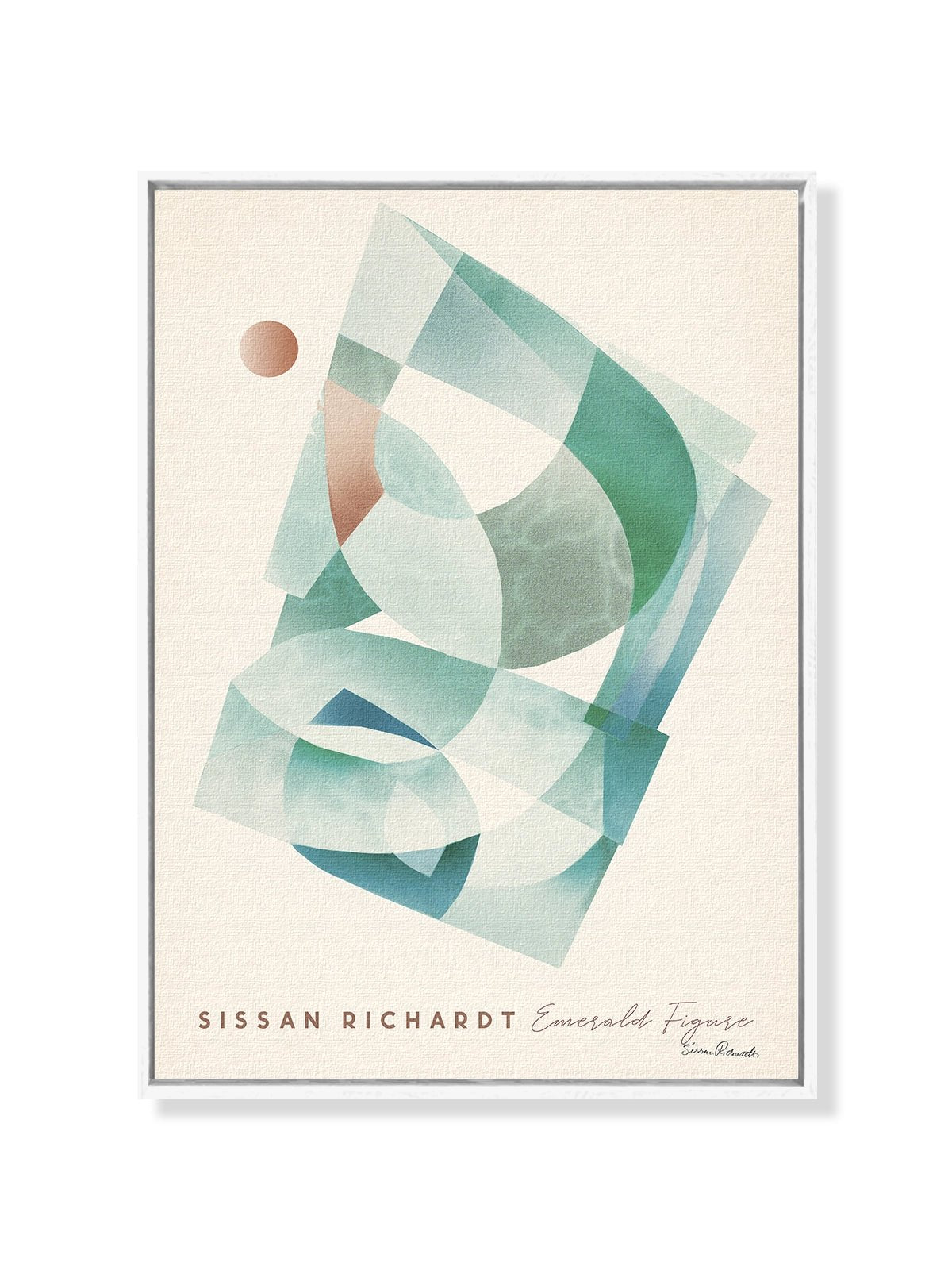 Emerald Figure - Una Lámina de Sissan Richardt - Decora tu casa en Nomadart