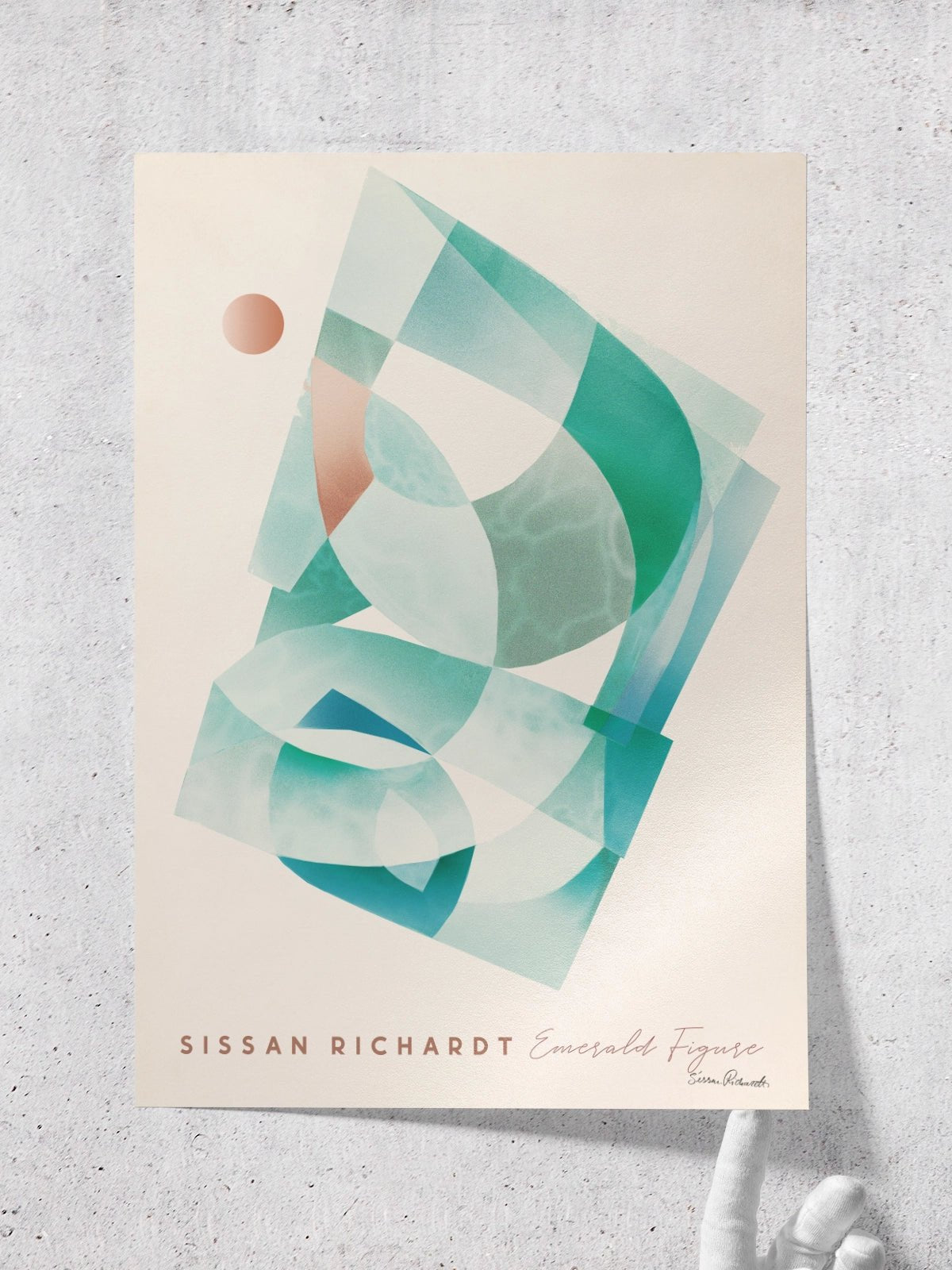 Emerald Figure - Lámina de Sissan Richardt - Decora tu casa en Nomadart