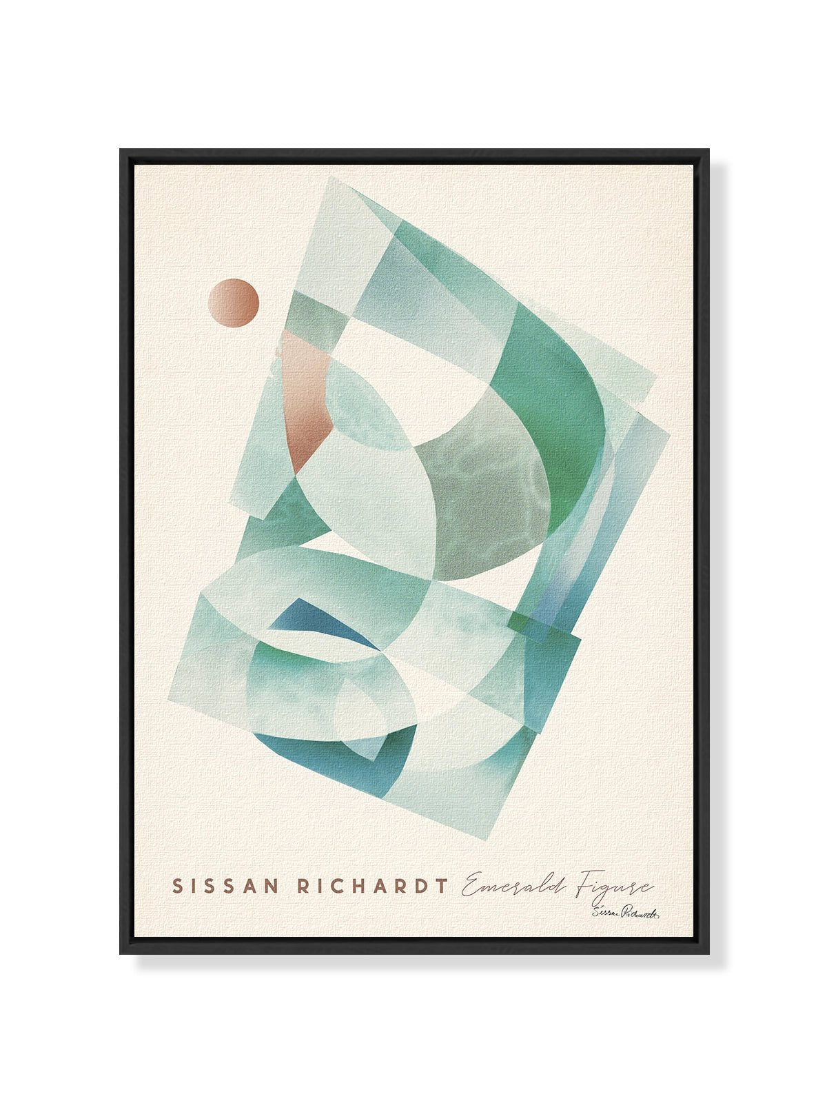 Emerald Figure - Una Lámina de Sissan Richardt - Decora tu casa en Nomadart