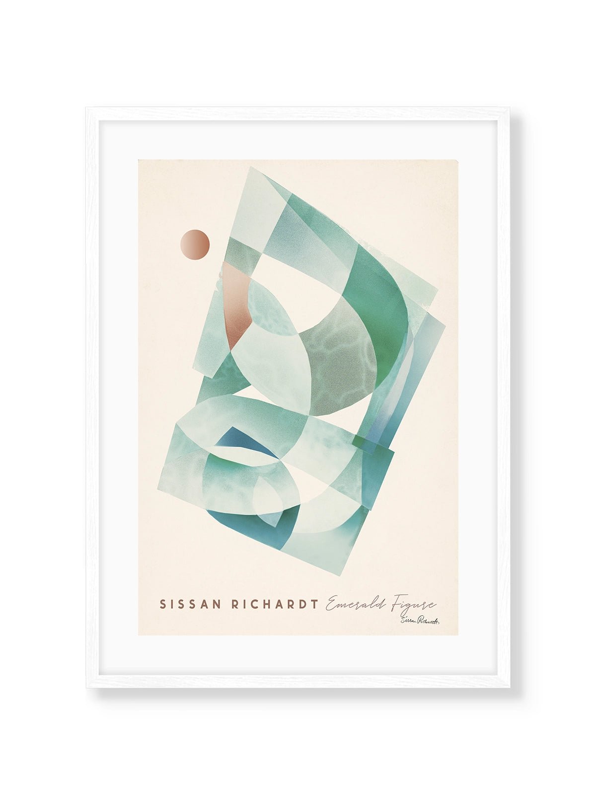 Emerald Figure - Lámina de Sissan Richardt - Decora tu casa en Nomadart