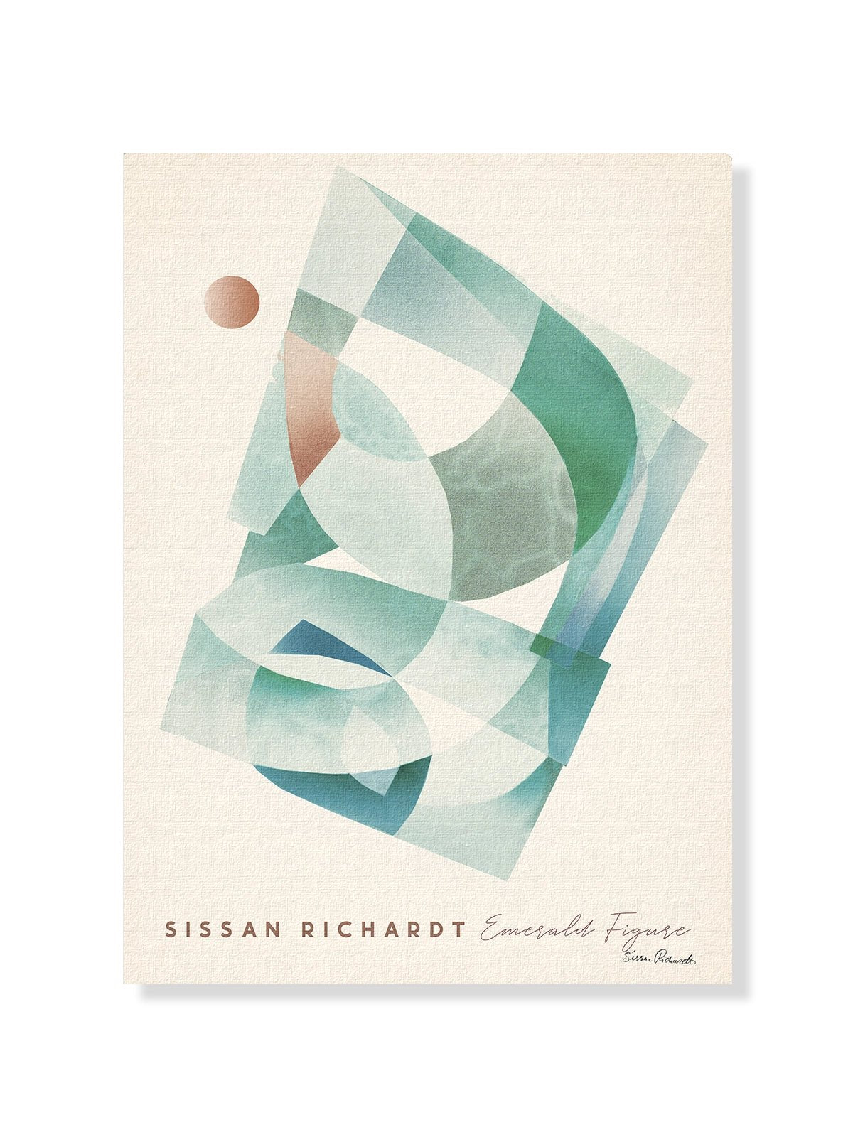 Emerald Figure - Una Lámina de Sissan Richardt - Decora tu casa en Nomadart