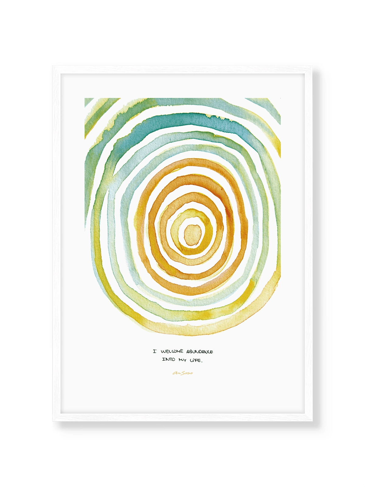Mantra Abundance - Lámina de Ari Saso - Decora tu casa en Nomadart
