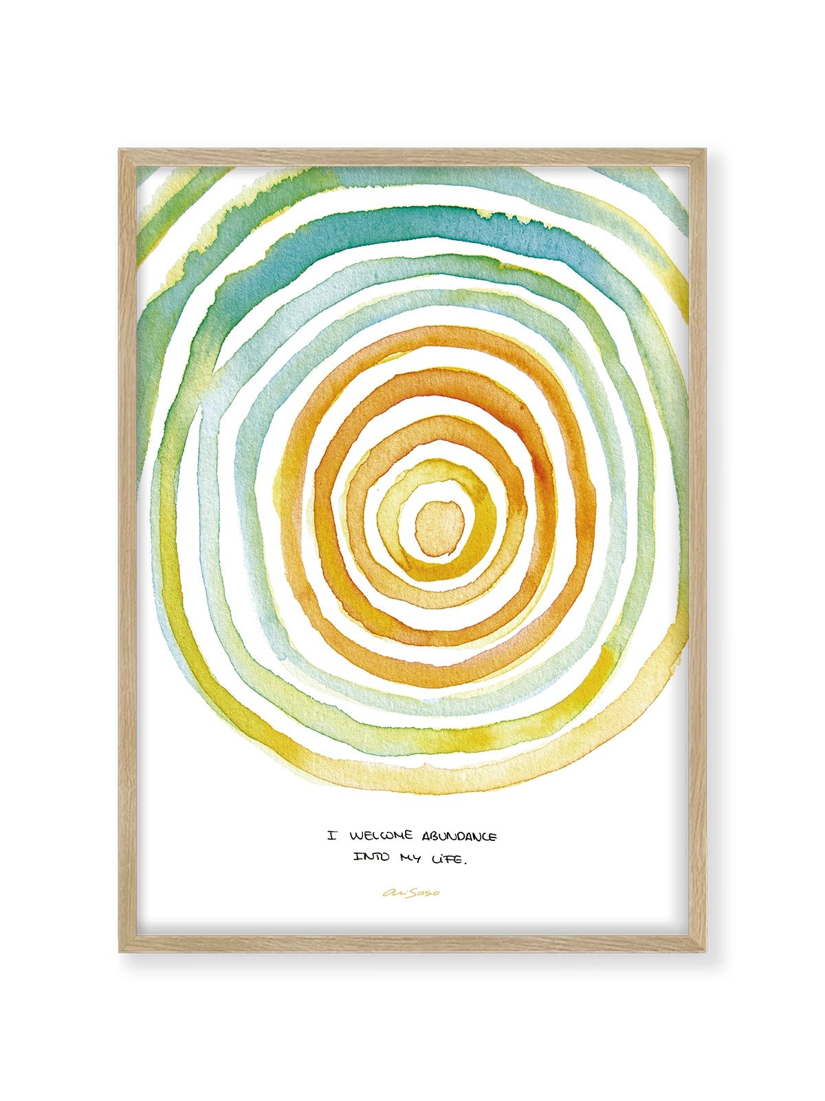 Mantra Abundance - Lámina de Ari Saso - Decora tu casa en Nomadart