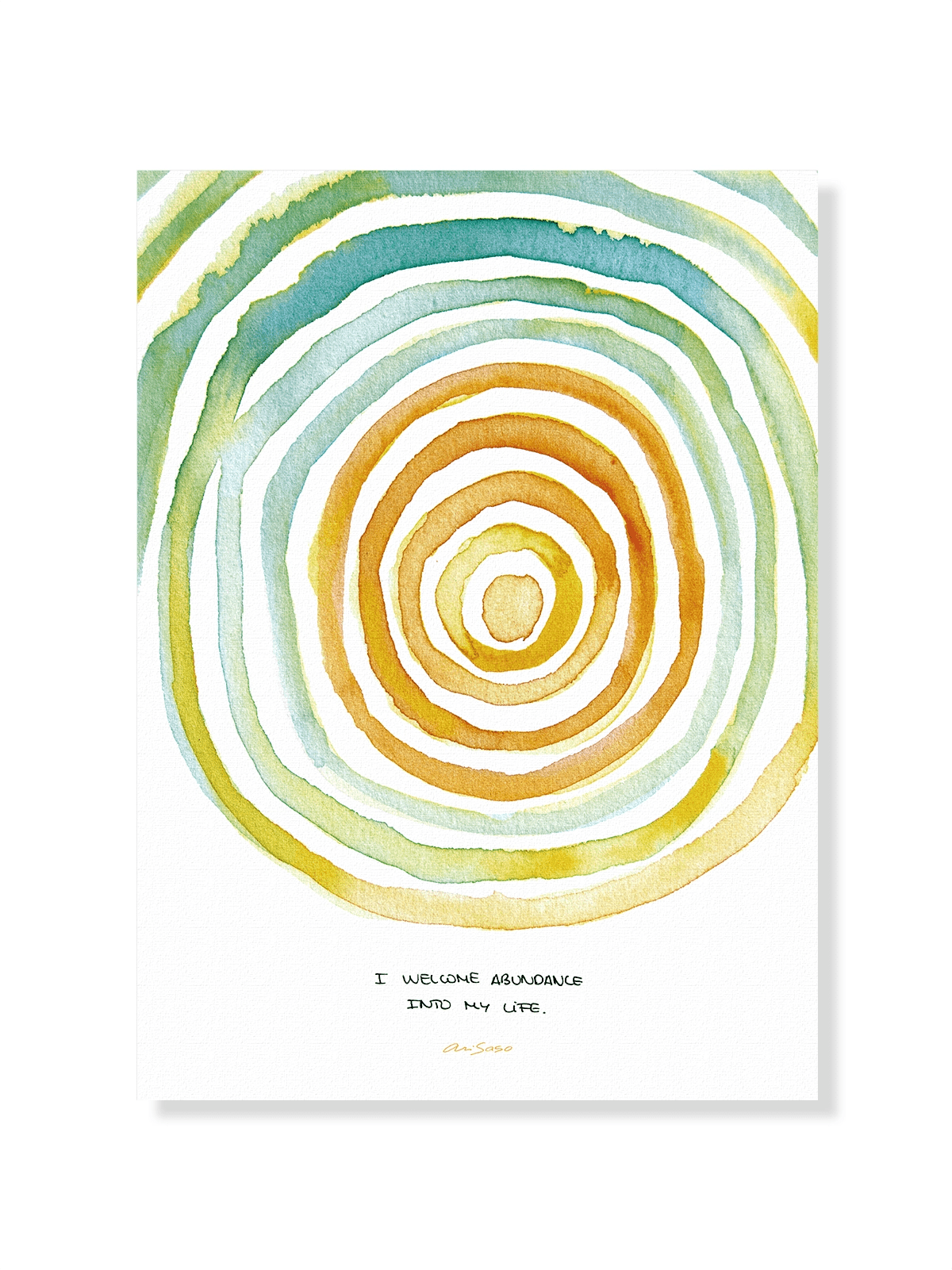 Mantra Abundance - Lámina de Ari Saso - Decora tu casa en Nomadart