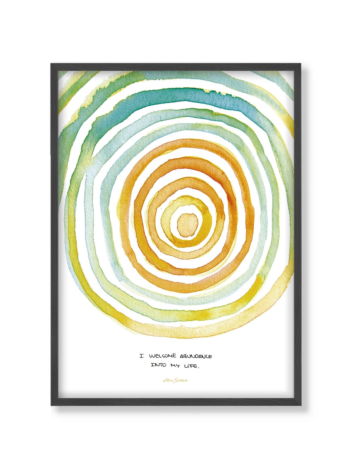 Mantra Abundance - Lámina de Ari Saso - Decora tu casa en Nomadart