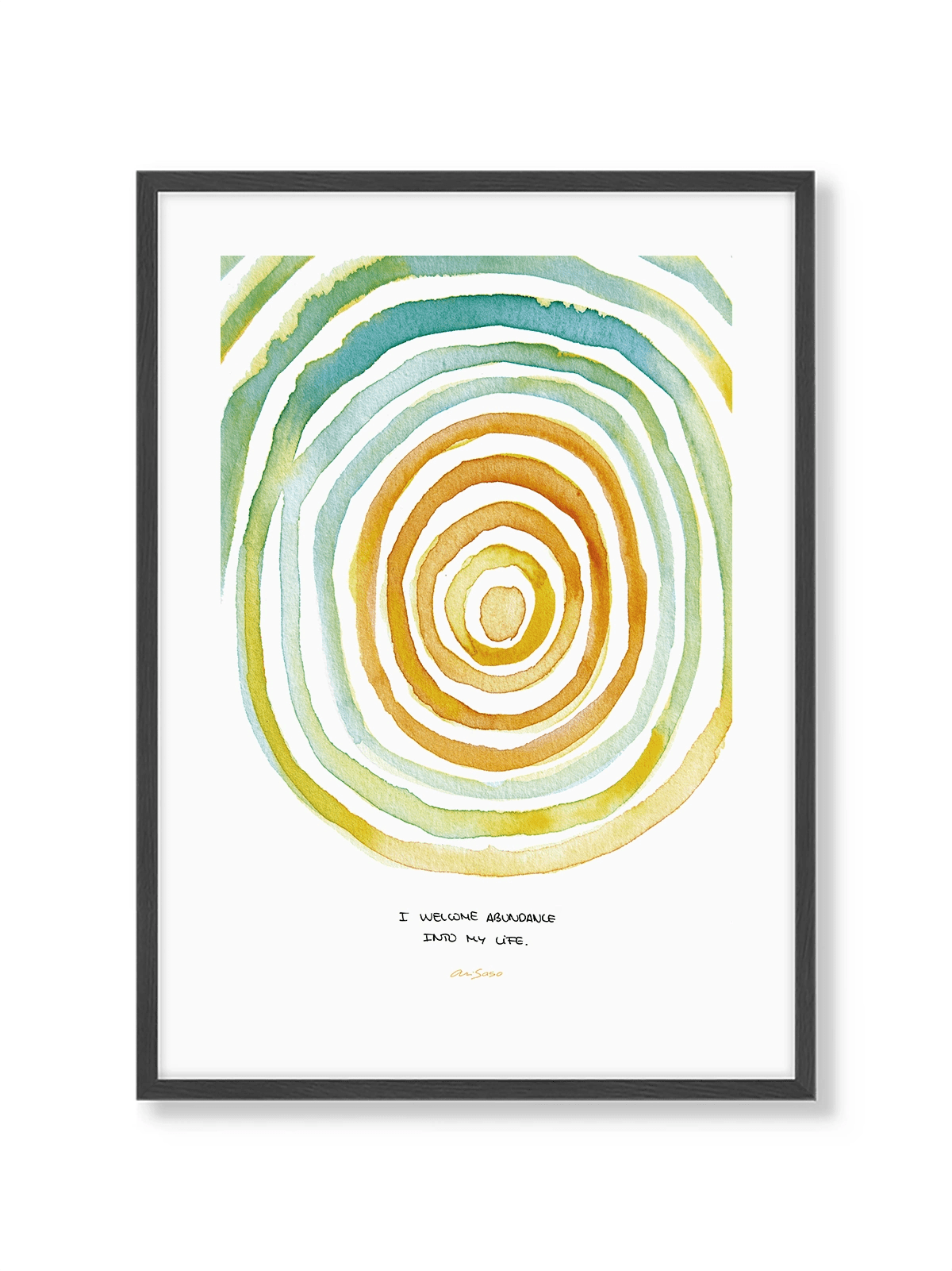 Mantra Abundance - Lámina de Ari Saso - Decora tu casa en Nomadart