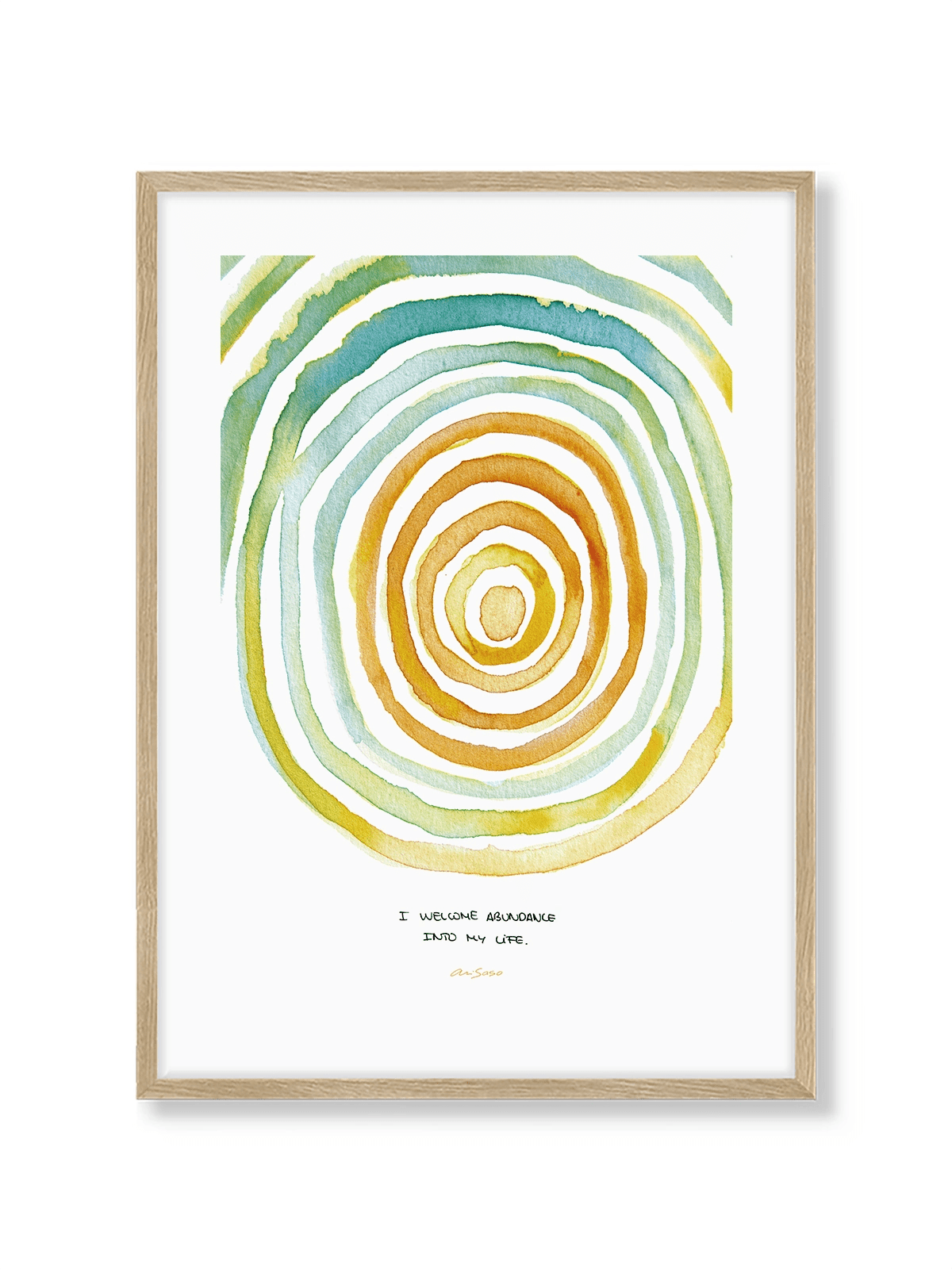 Mantra Abundance - Lámina de Ari Saso - Decora tu casa en Nomadart