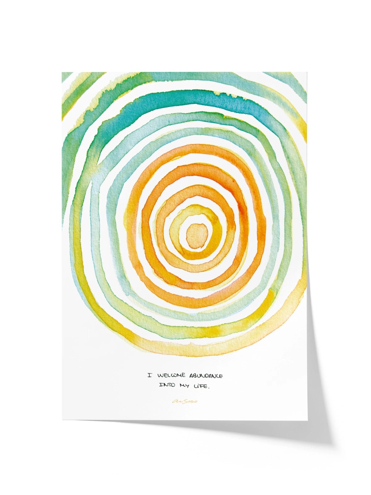 Mantra Abundance - Lámina de Ari Saso - Decora tu casa en Nomadart
