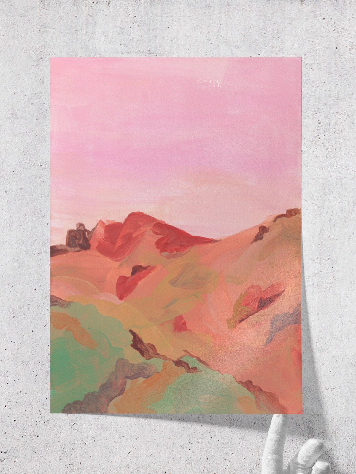 Pink Sunset I - Una Lámina de Alice Kwan - Decora tu casa en Nomadart