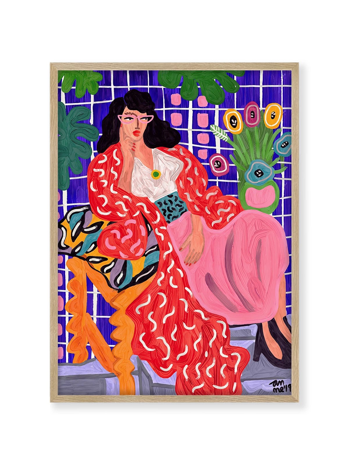 Red Coat - Una Lámina de Ana Clerici - Decora tu casa en Nomadart