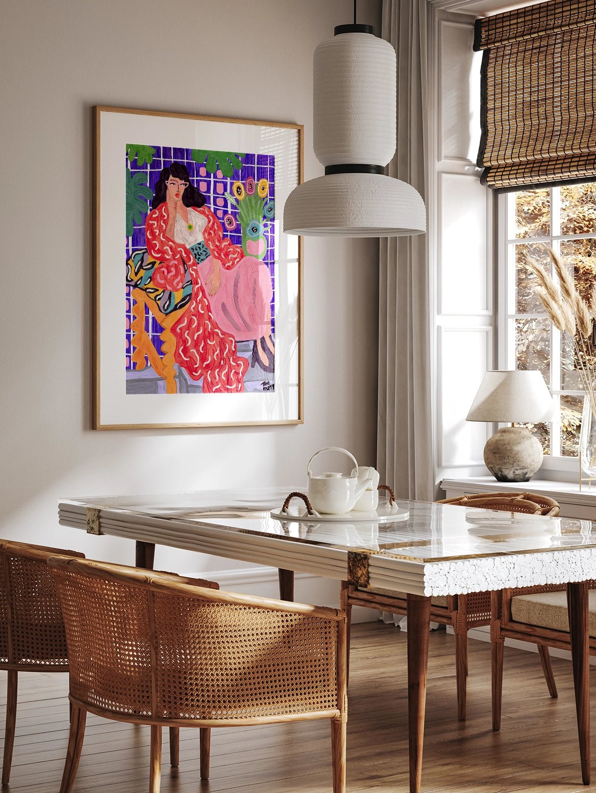 Red Coat - Una Lámina de Ana Clerici - Decora tu casa en Nomadart