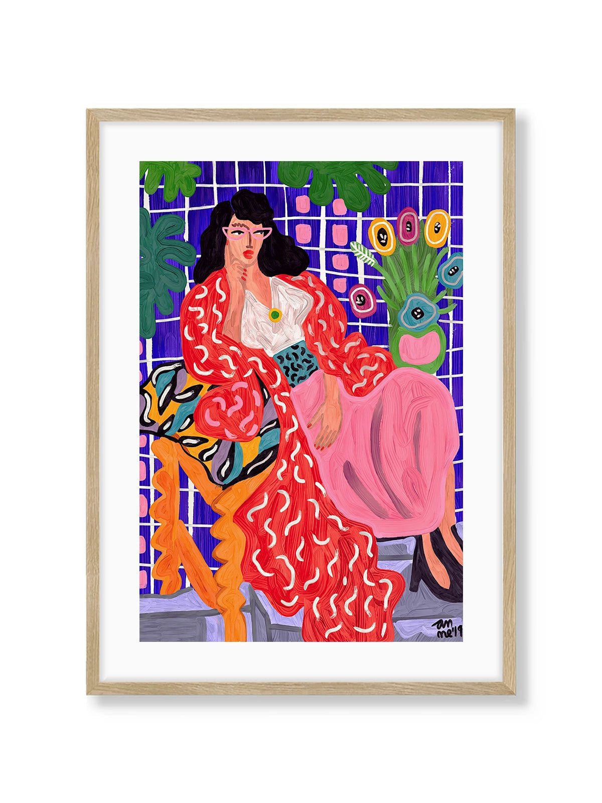 Red Coat - Una Lámina de Ana Clerici - Decora tu casa en Nomadart