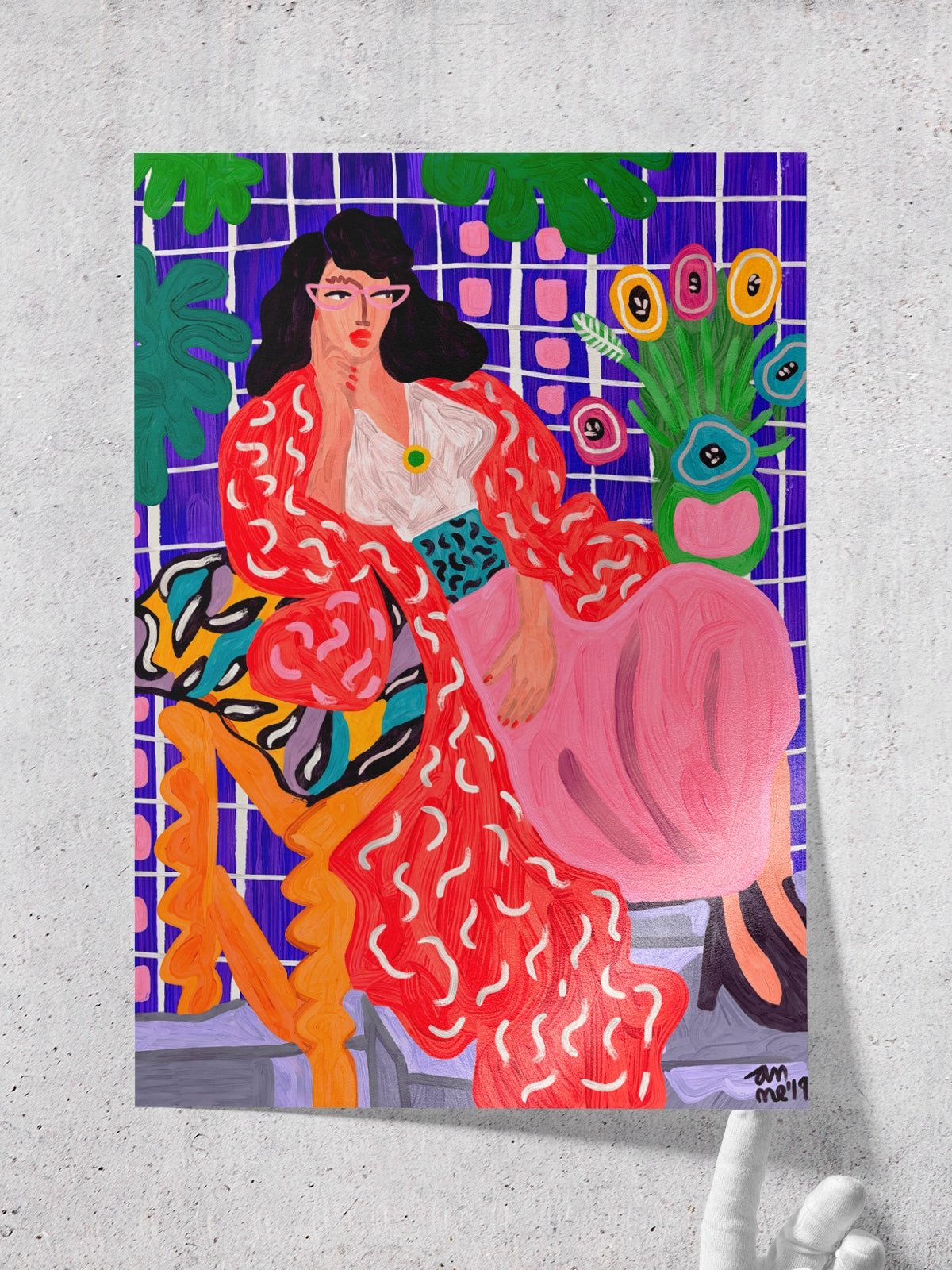 Red Coat - Una Lámina de Ana Clerici - Decora tu casa en Nomadart