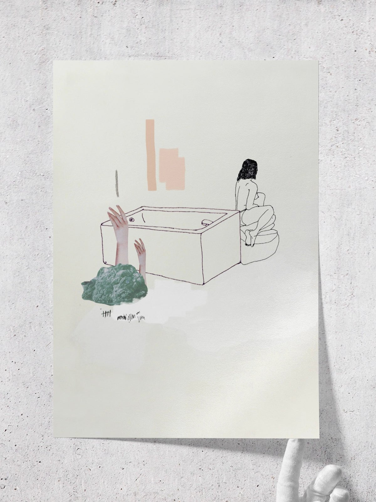 St Jean Bathing - Una Lámina de Miki Lowe - Decora tu casa en Nomadart