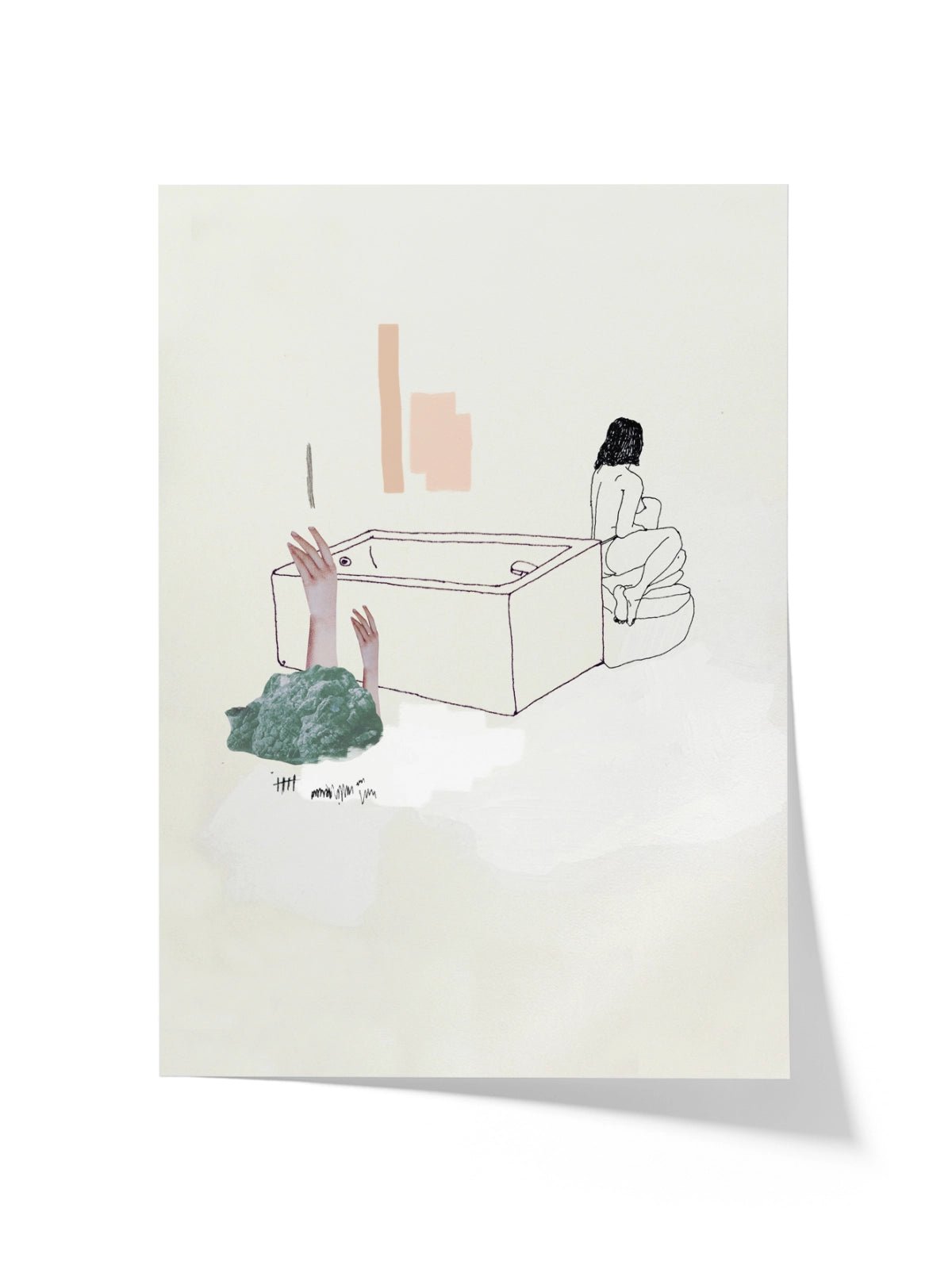 St Jean Bathing - Una Lámina de Miki Lowe - Decora tu casa en Nomadart
