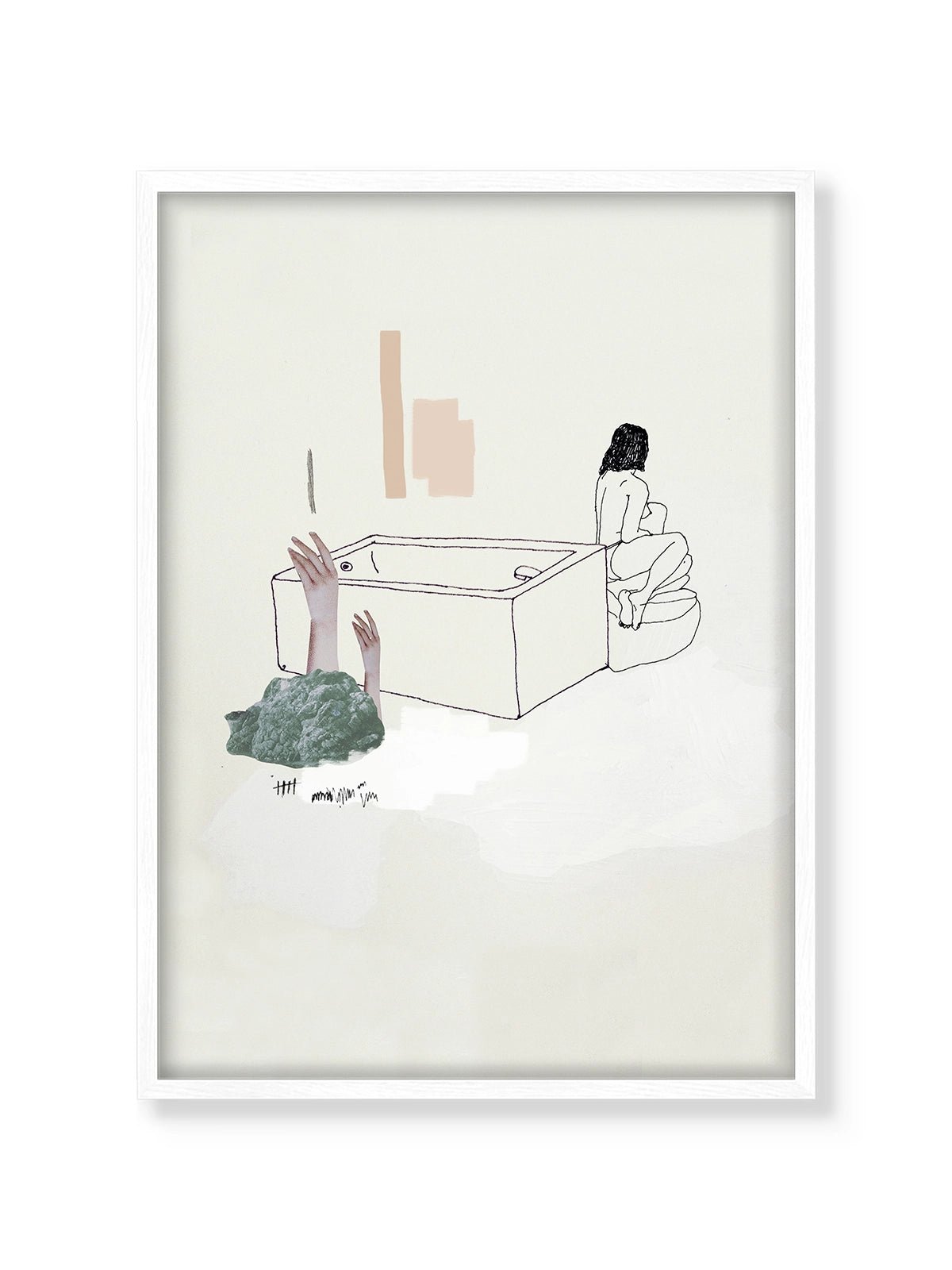 St Jean Bathing - Una Lámina de Miki Lowe - Decora tu casa en Nomadart