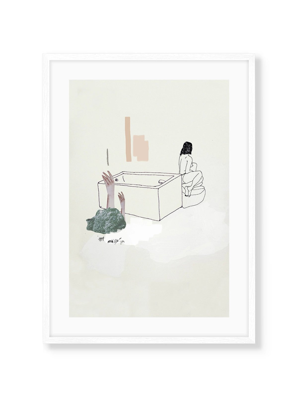 St Jean Bathing - Una Lámina de Miki Lowe - Decora tu casa en Nomadart