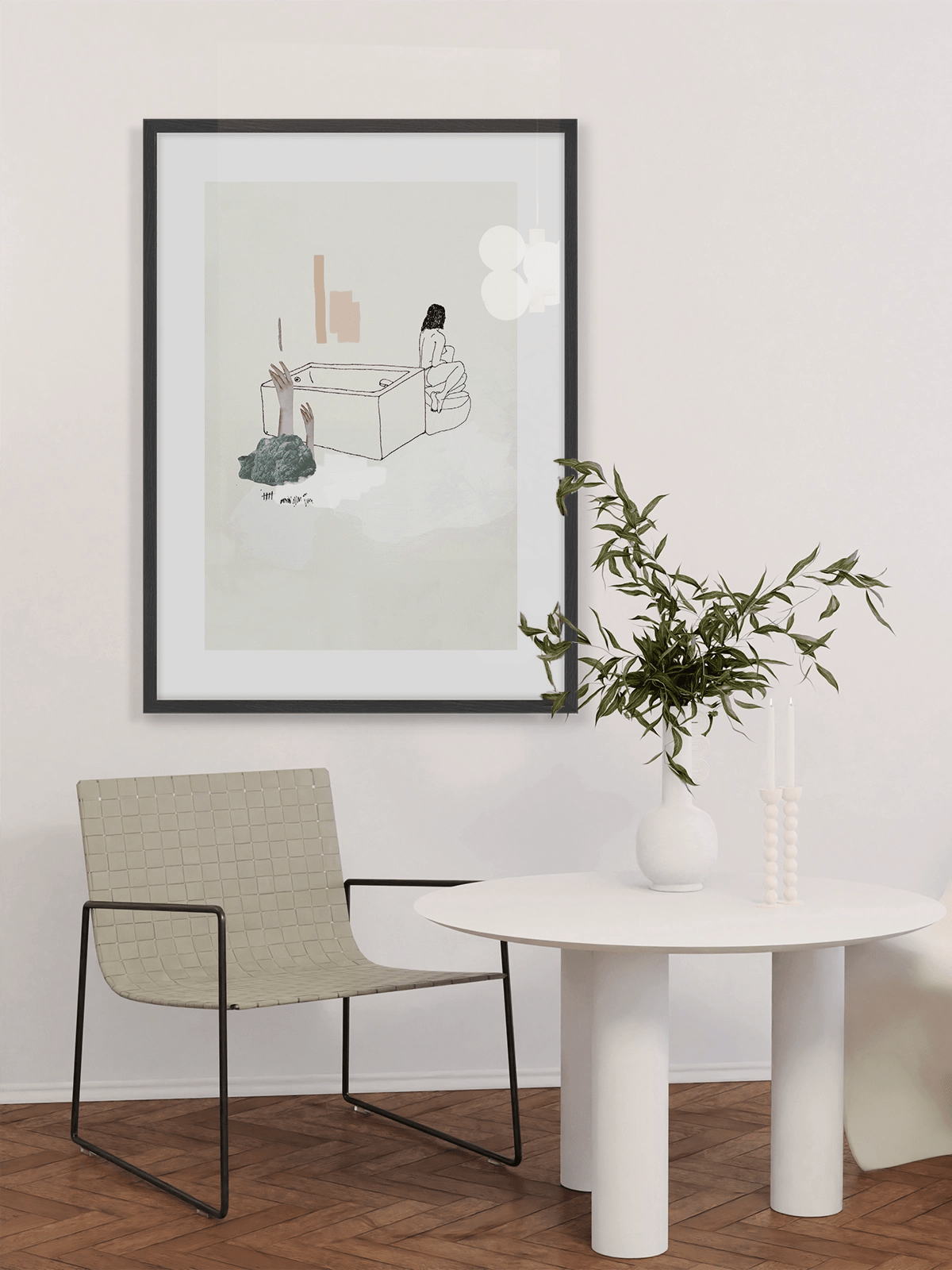 St Jean Bathing - Una Lámina de Miki Lowe - Decora tu casa en Nomadart