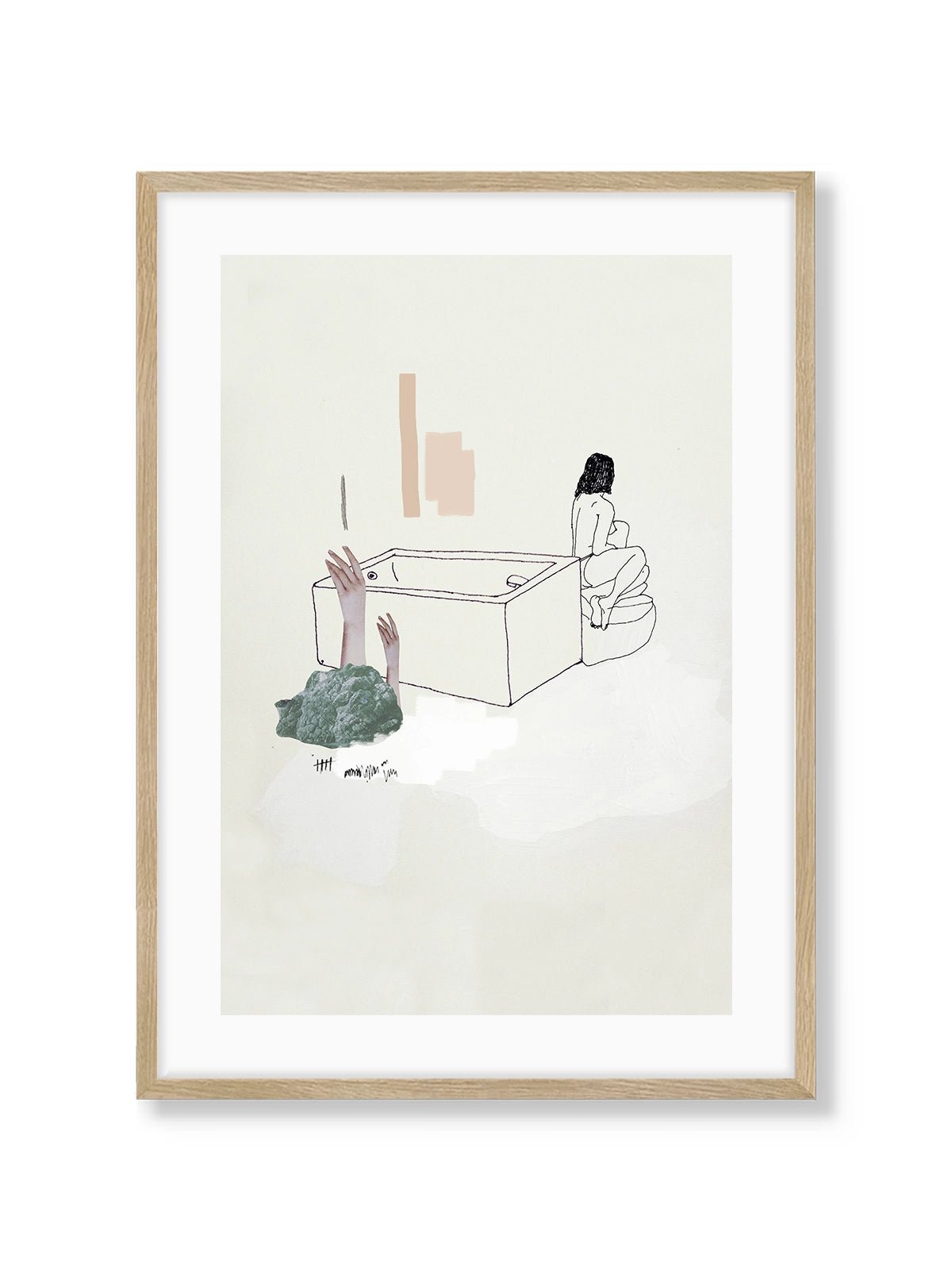 St Jean Bathing - Una Lámina de Miki Lowe - Decora tu casa en Nomadart