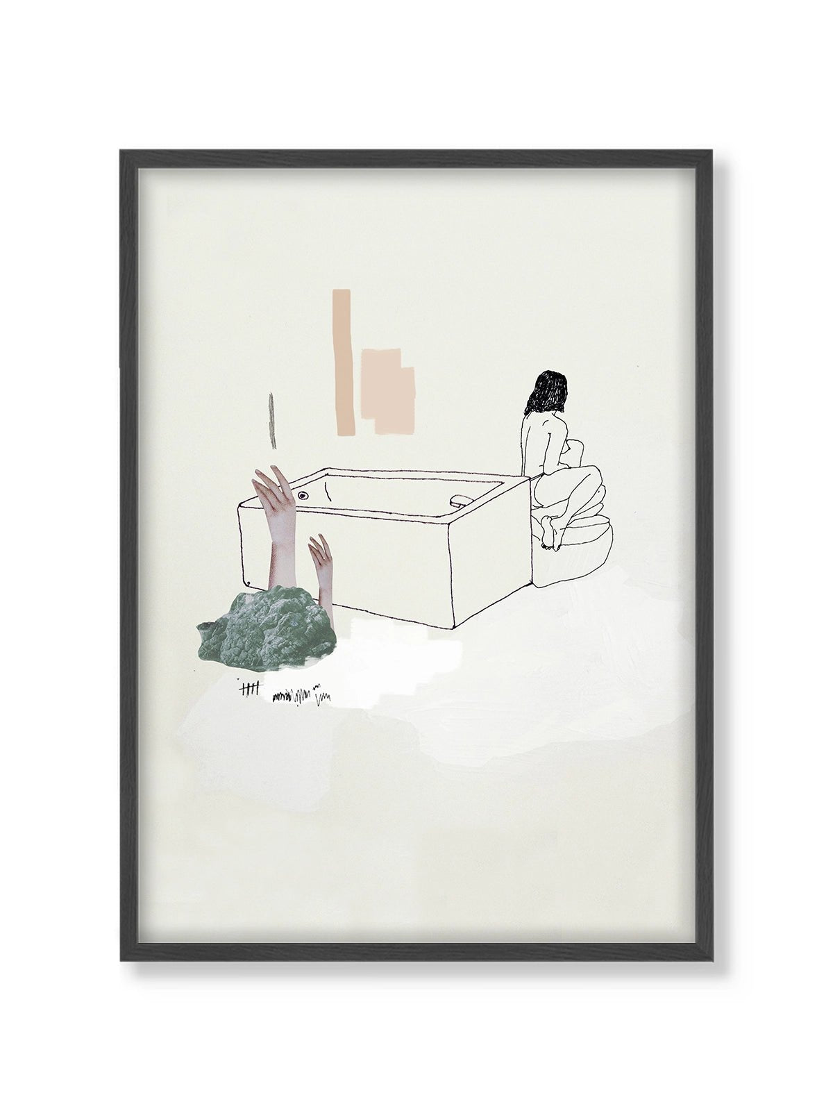 St Jean Bathing - Una Lámina de Miki Lowe - Decora tu casa en Nomadart