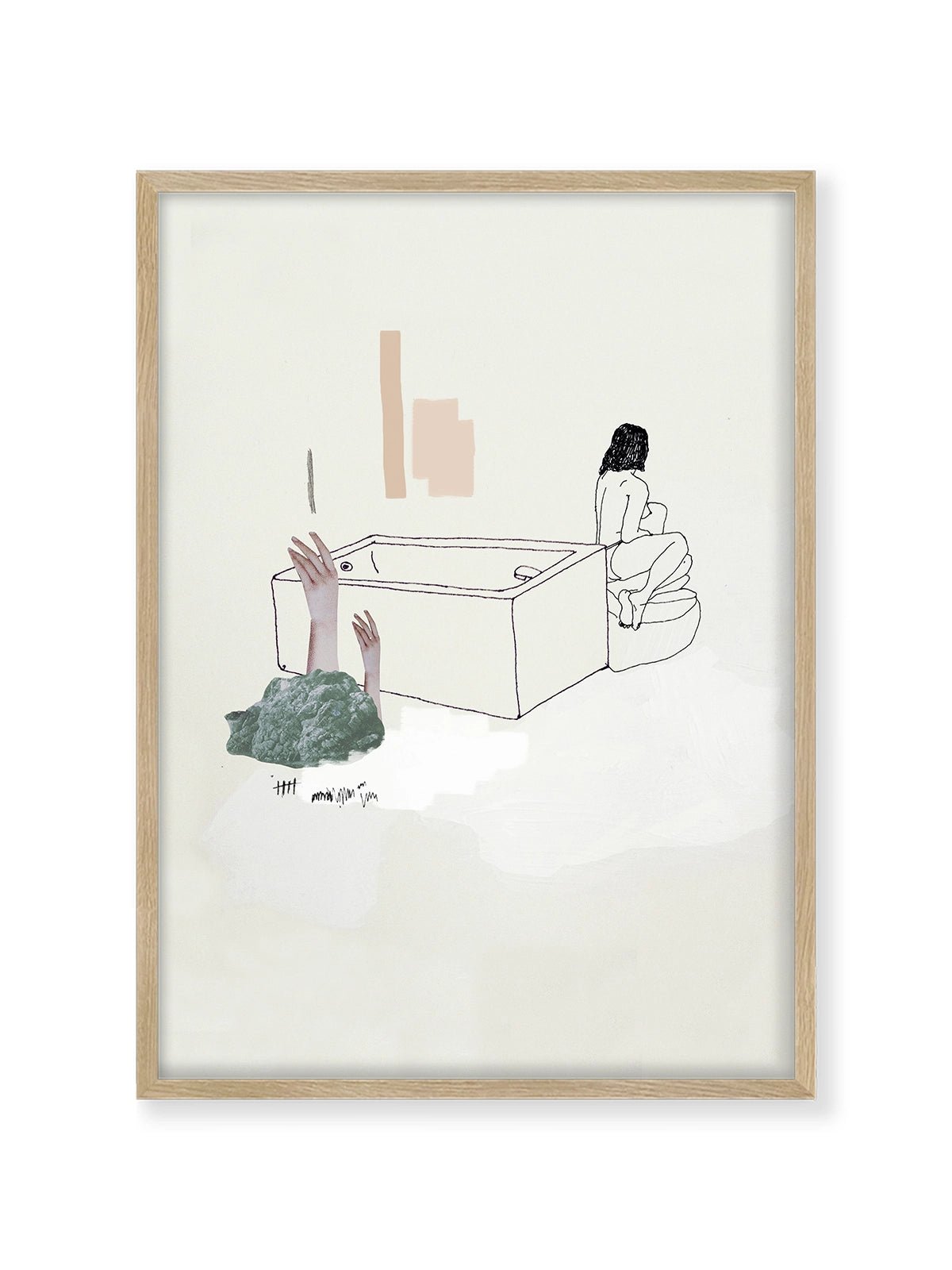 St Jean Bathing - Una Lámina de Miki Lowe - Decora tu casa en Nomadart