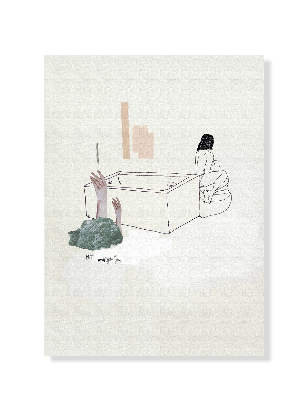 St Jean Bathing - Una Lámina de Miki Lowe - Decora tu casa en Nomadart