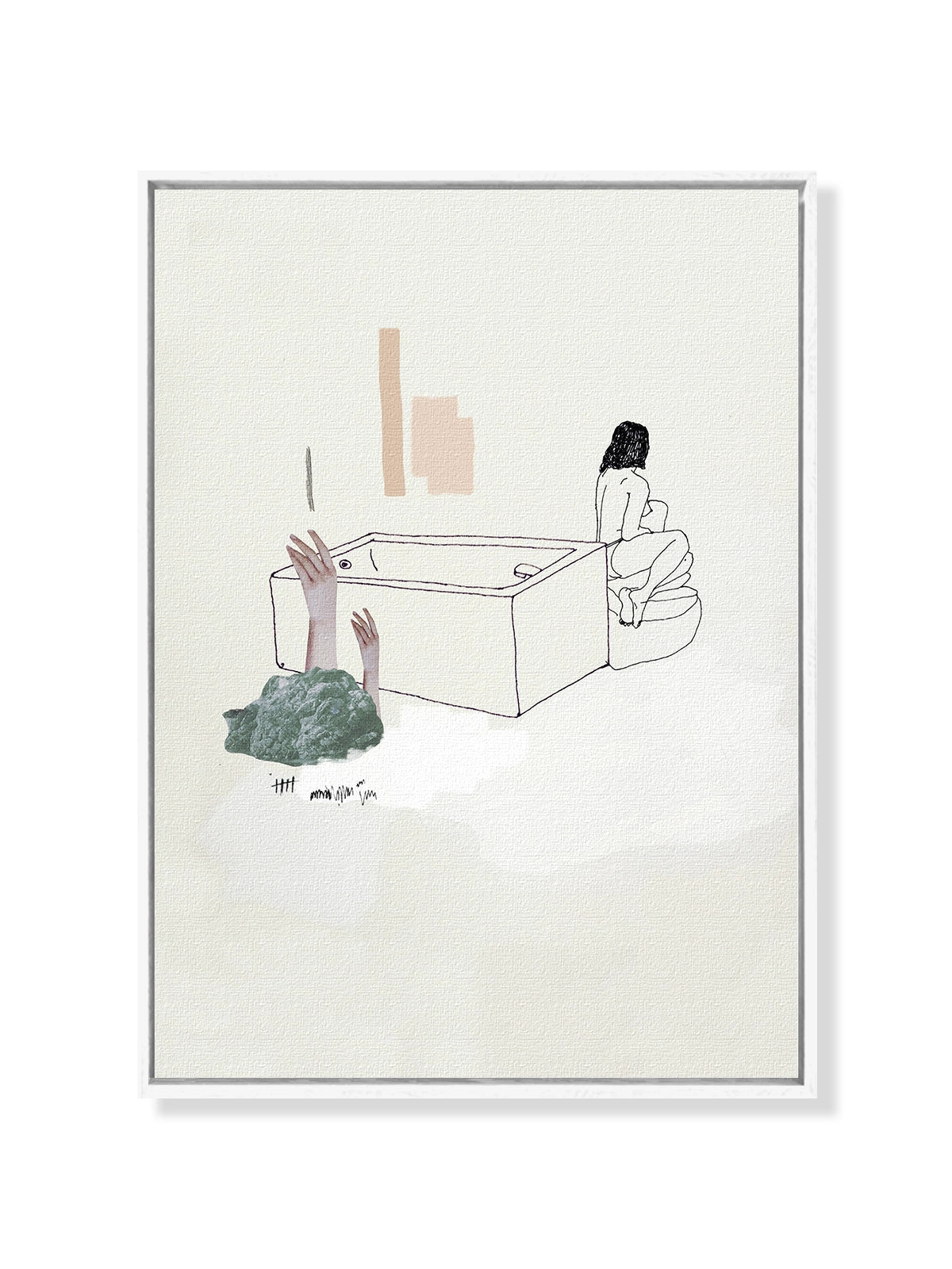 St Jean Bathing - Una Lámina de Miki Lowe - Decora tu casa en Nomadart