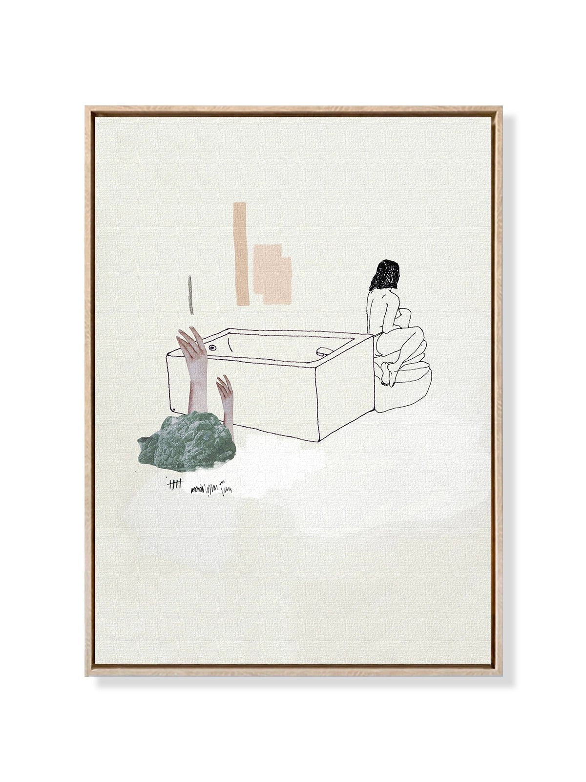 St Jean Bathing - Una Lámina de Miki Lowe - Decora tu casa en Nomadart