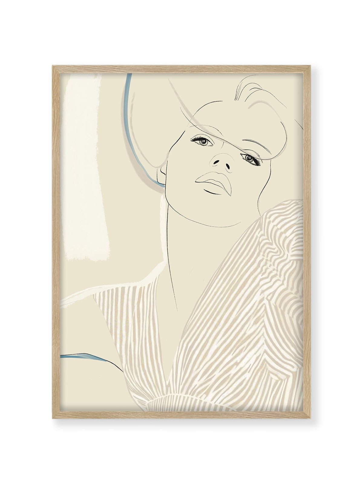 Striped Blouse - Una Lámina de Bea & Wild - Decora tu casa en Nomadart