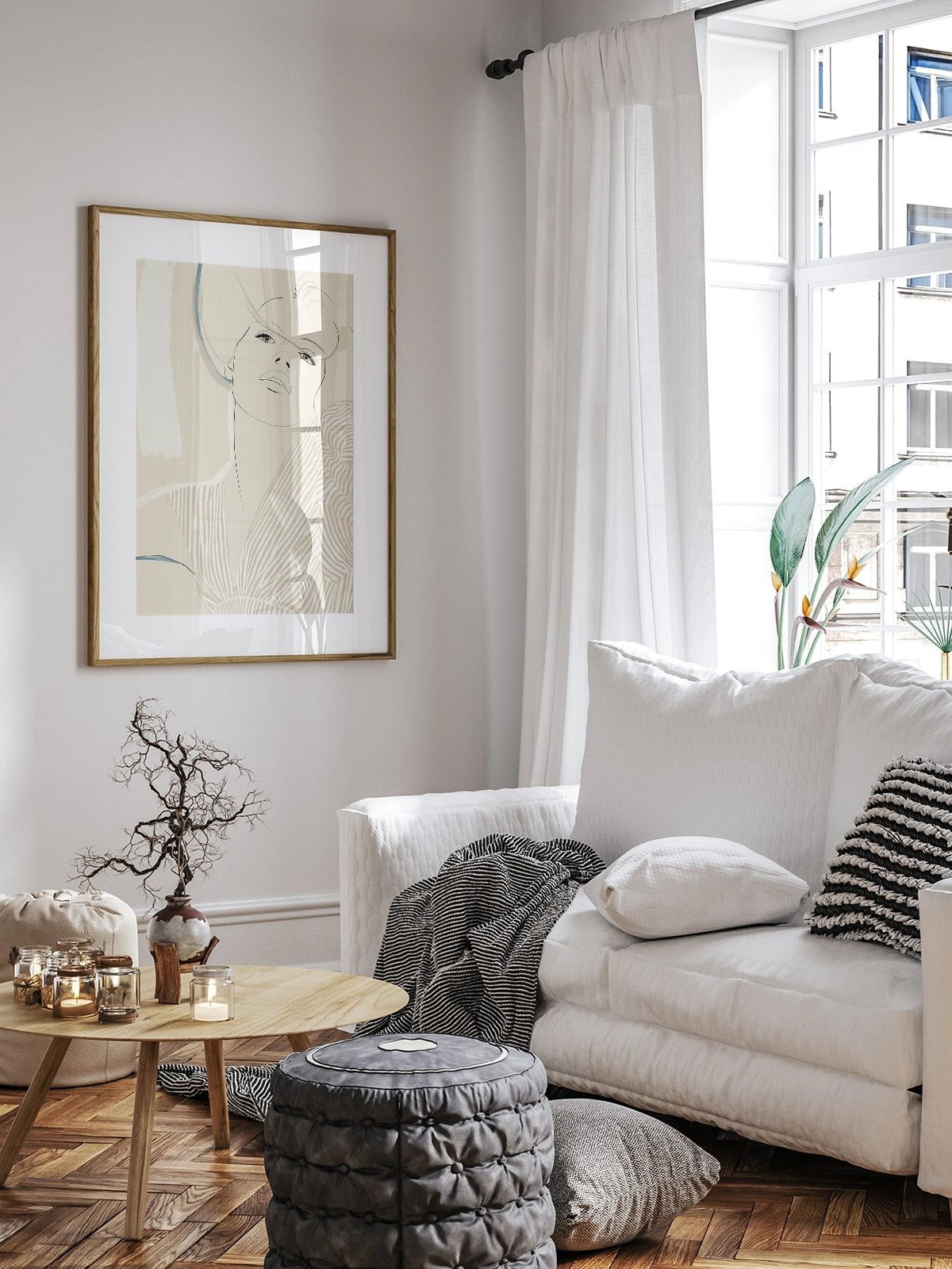 Striped Blouse - Una Lámina de Bea & Wild - Decora tu casa en Nomadart