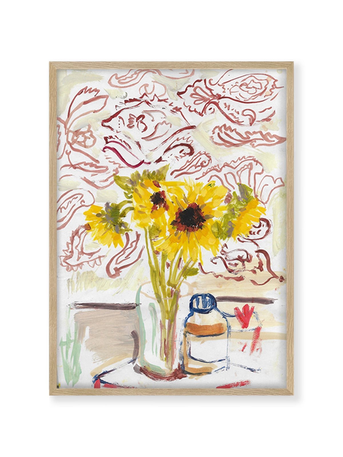 Sunflowers - Una Lámina de Miki Lowe - Decora tu casa en Nomadart