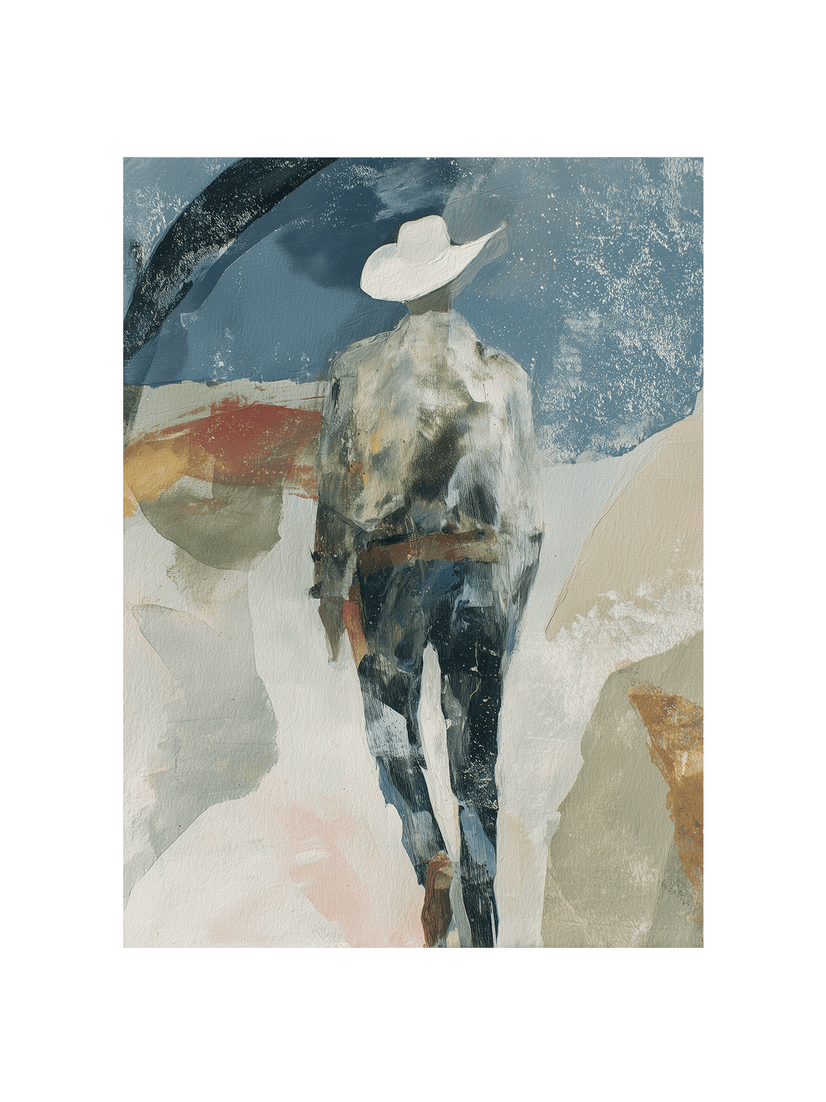 Cowboy Walking Away
