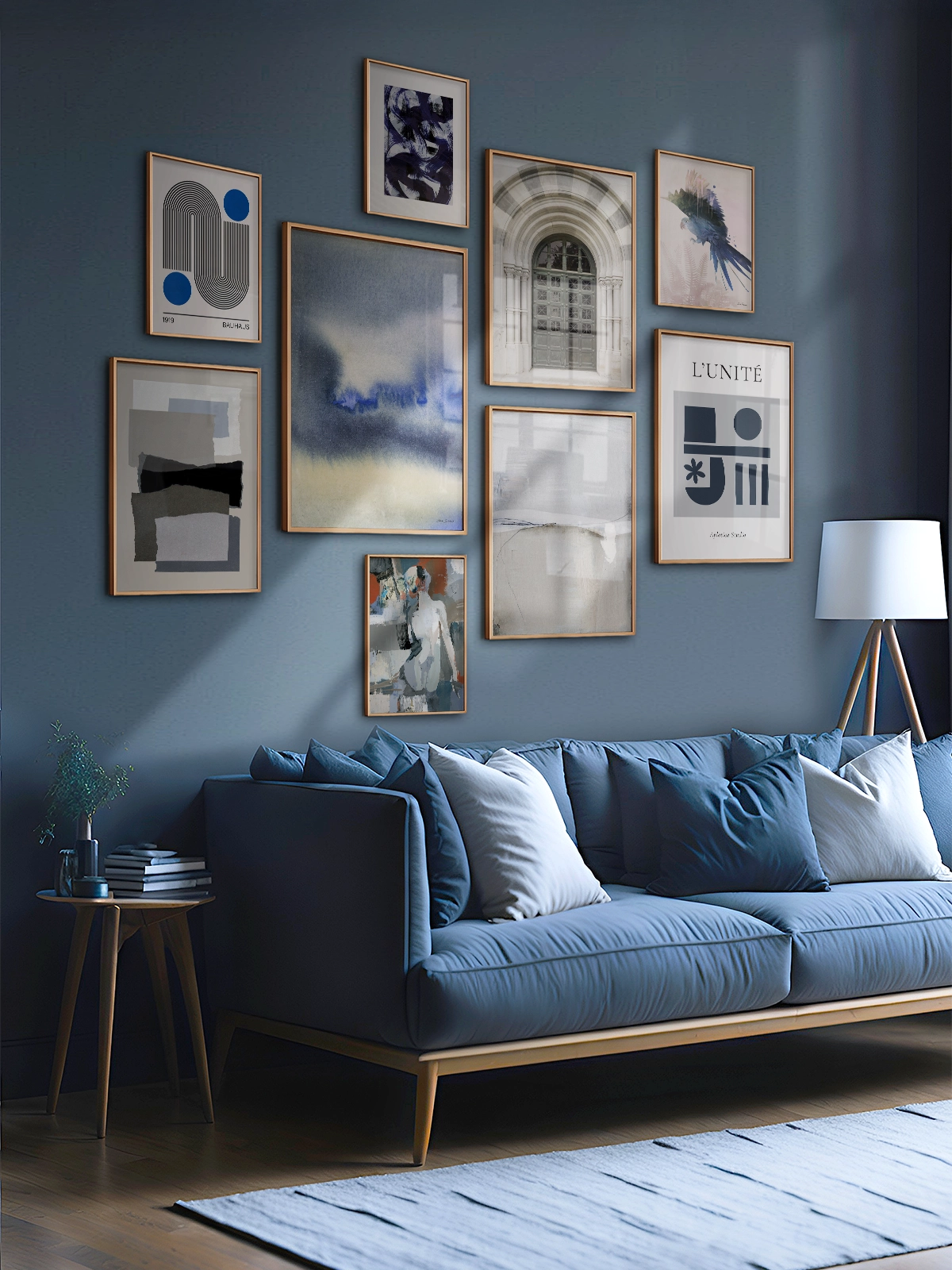 Eternal Blue Wall Art Gallery