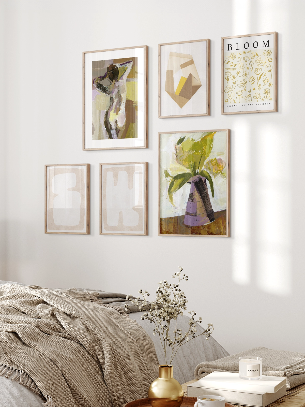 Neutral Harmony Wall Art Gallery
