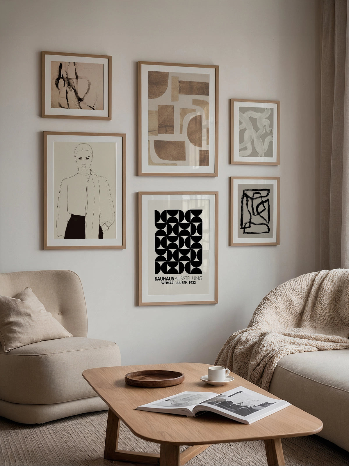 Warm Beige Wall Art Gallery