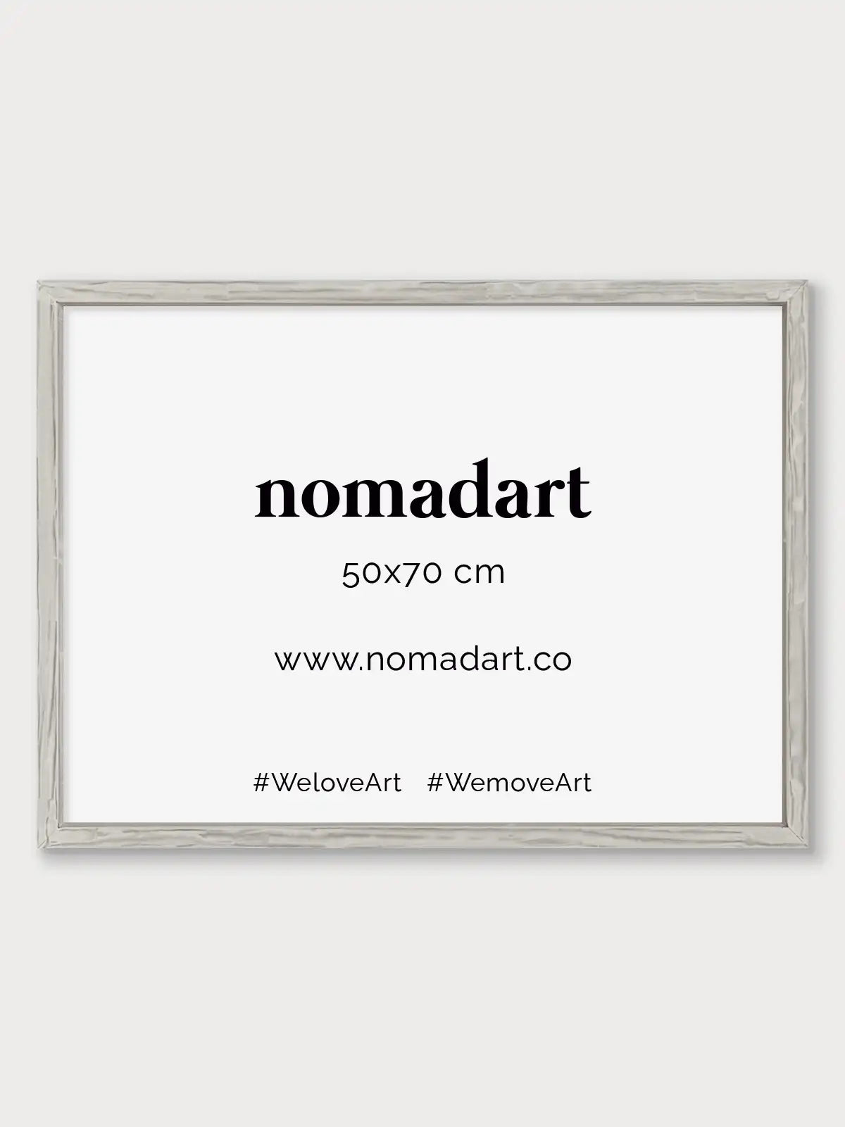 Marco a la tiza Beige - Nomadart