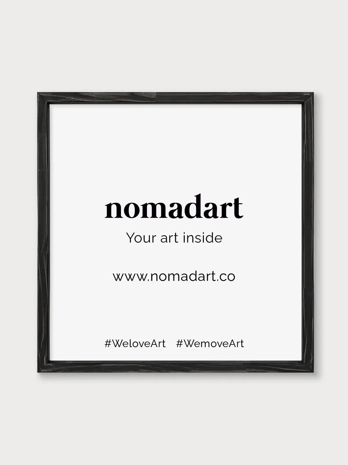 Marco a la tiza Negro - Nomadart