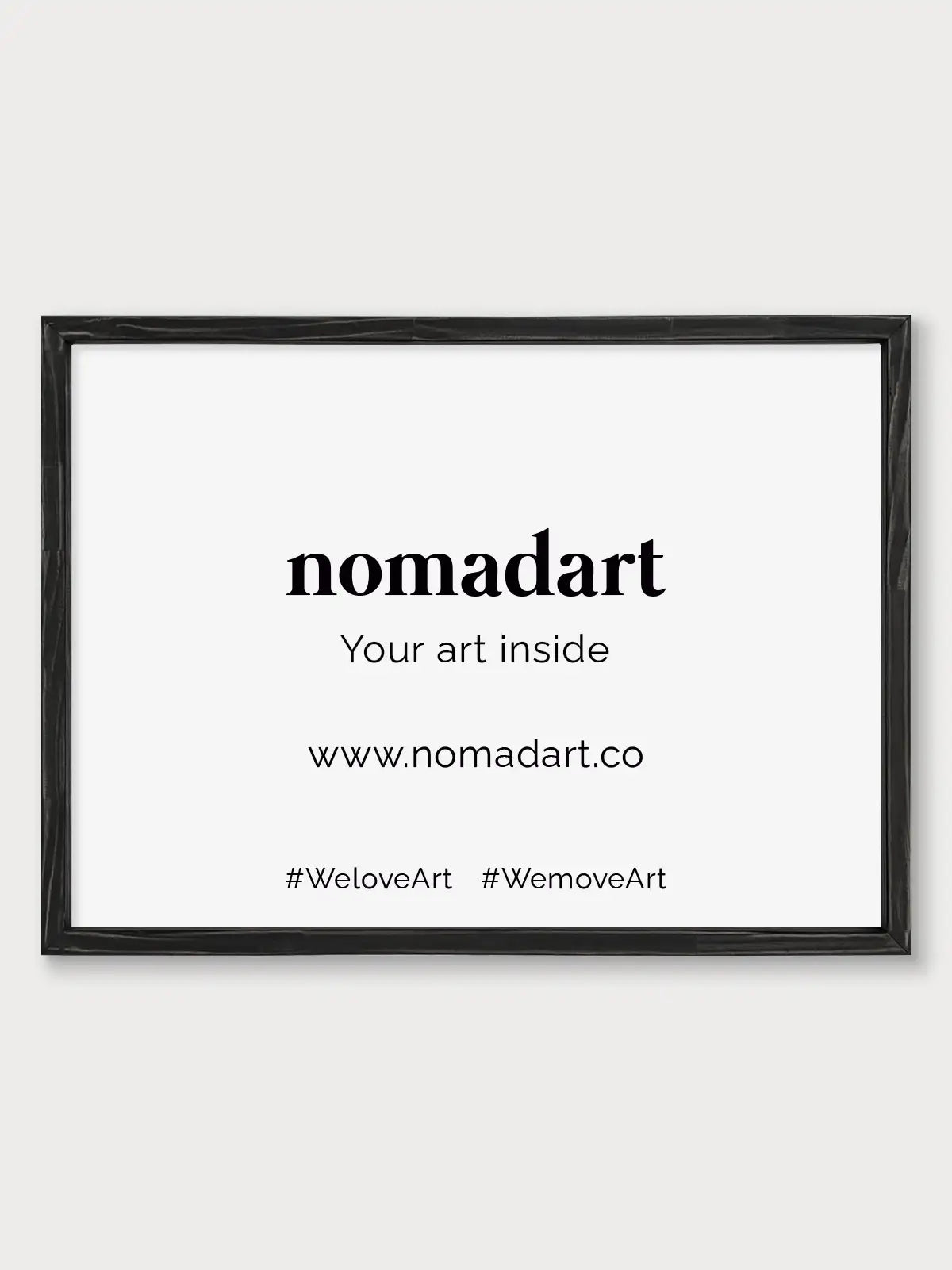 Marco a la tiza Negro - Nomadart