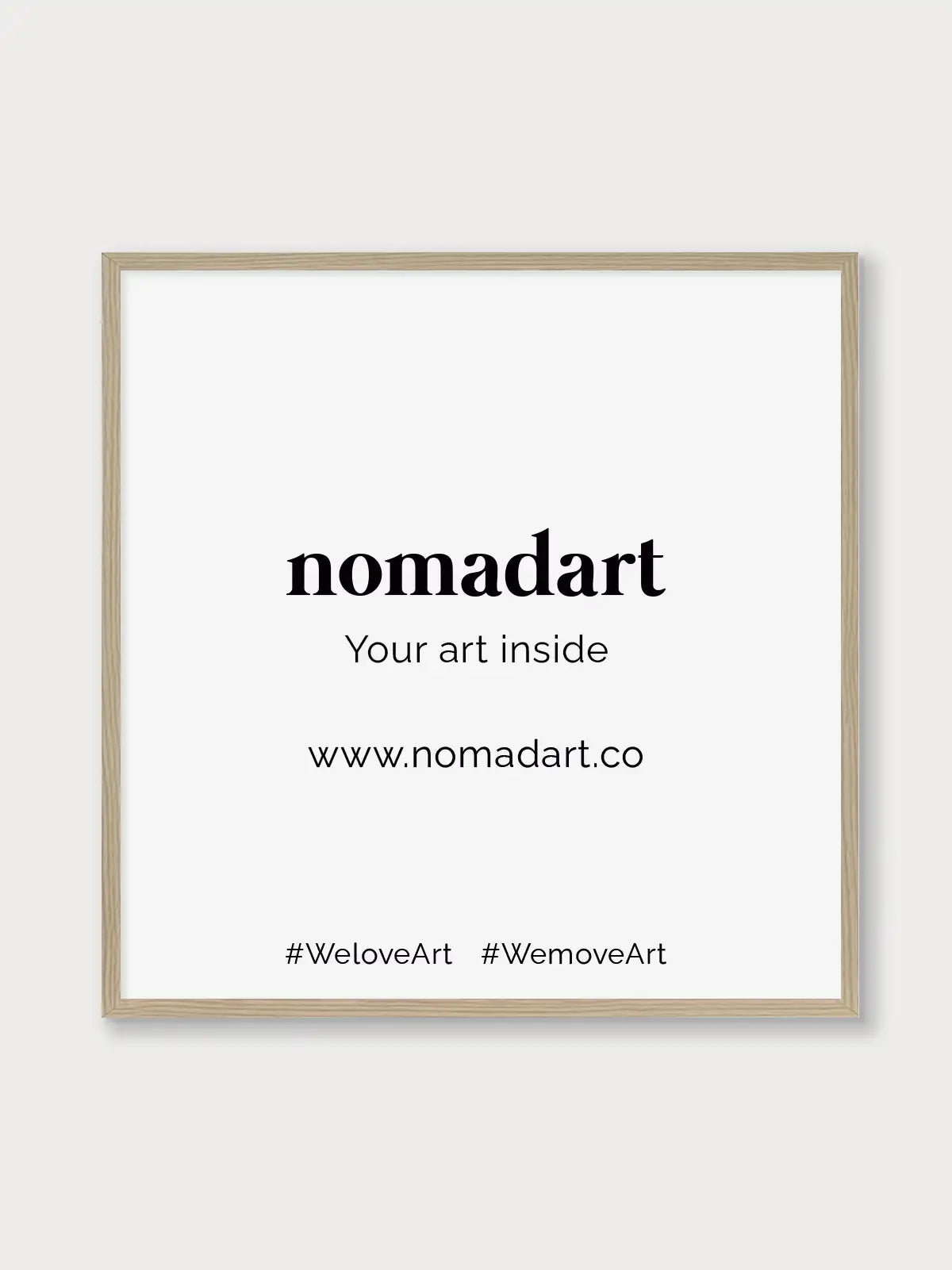 Marco de madera Roble - Nomadart