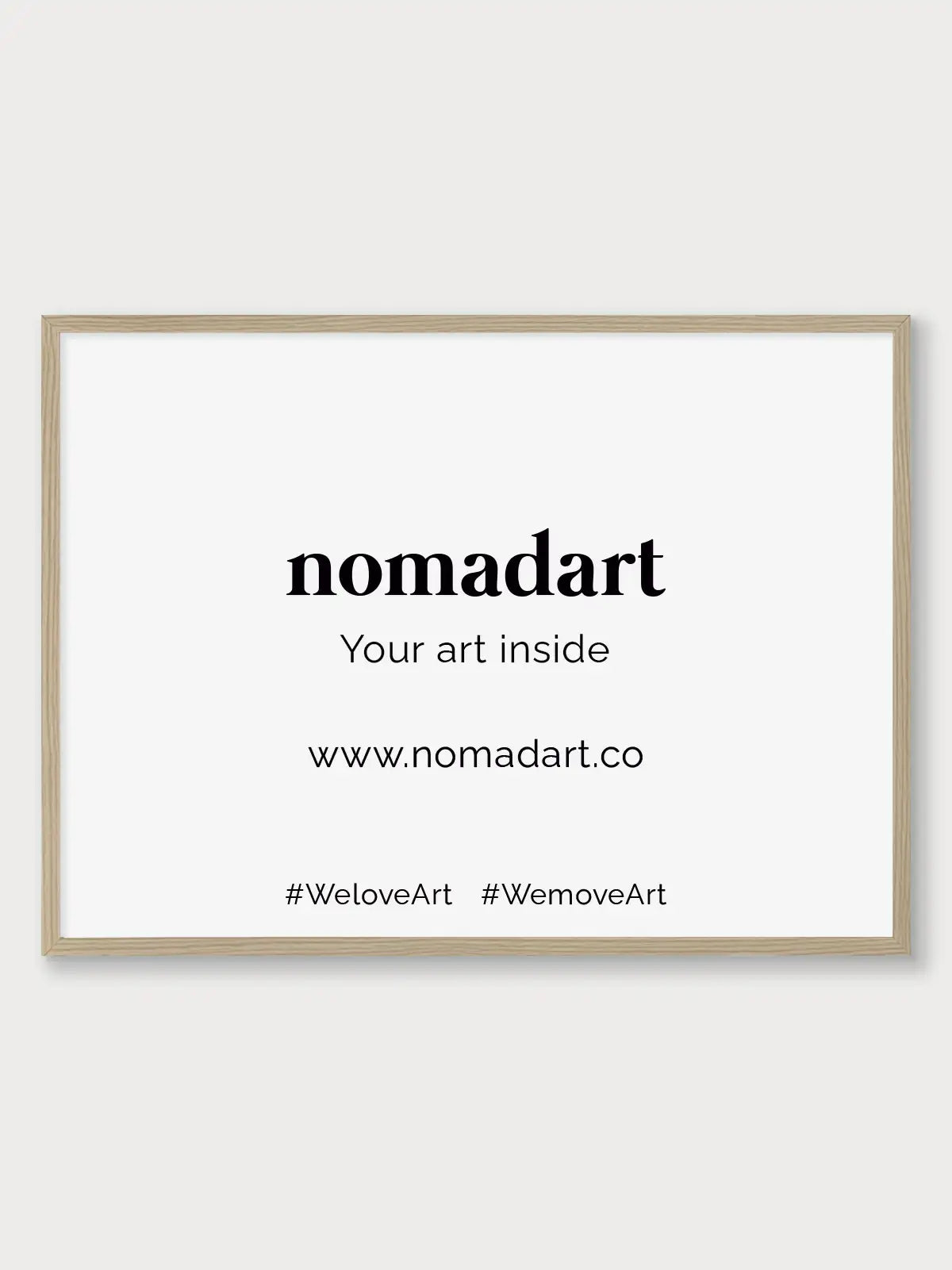 Marco de madera Roble - Nomadart