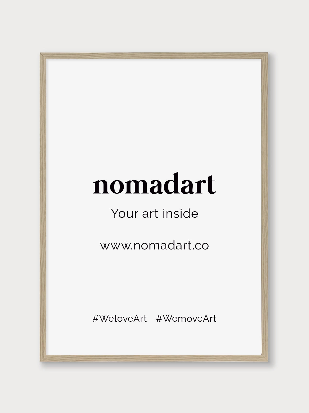 Marco de madera Roble - Nomadart