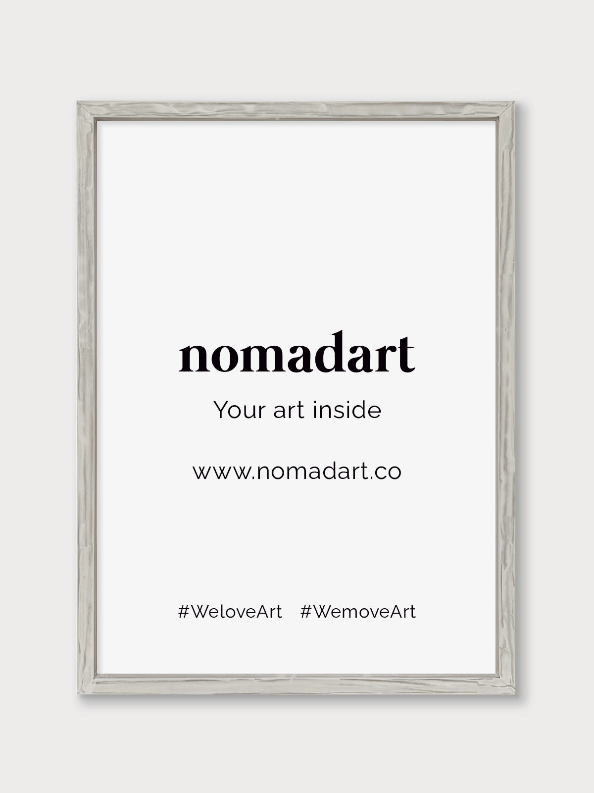 Marco a la tiza Beige - Nomadart