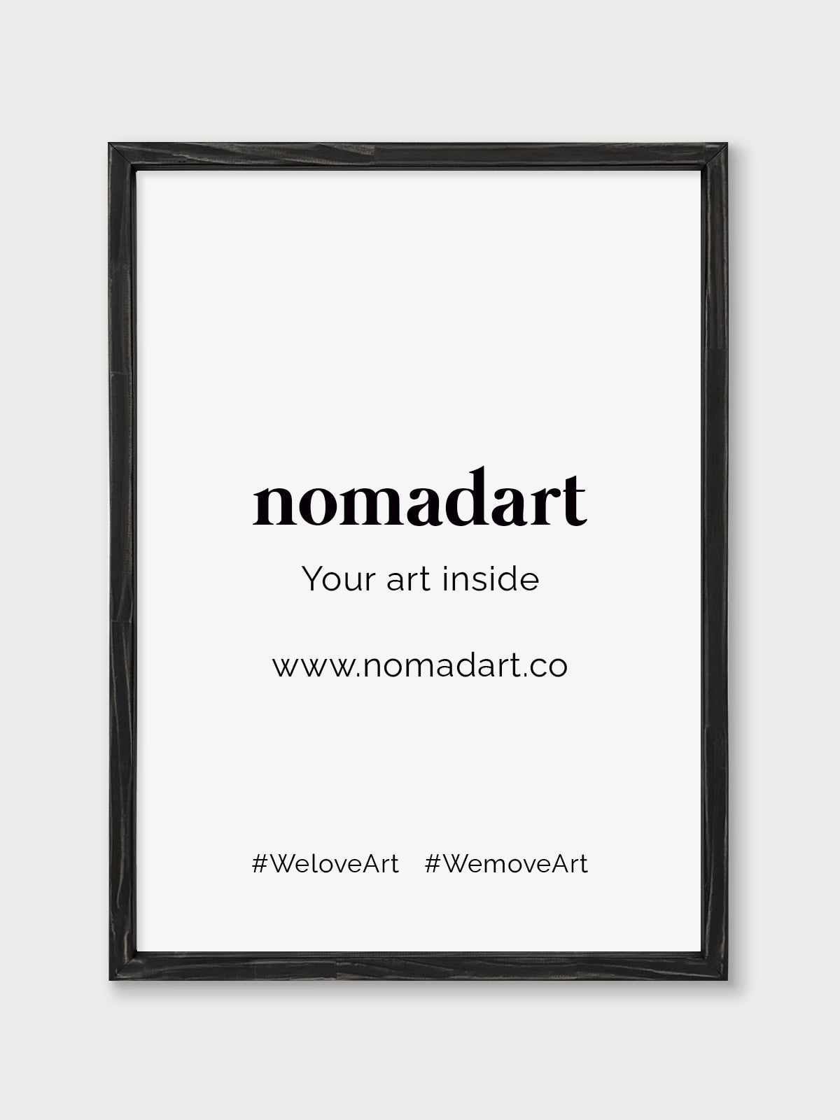 Marco a la tiza Negro - Nomadart