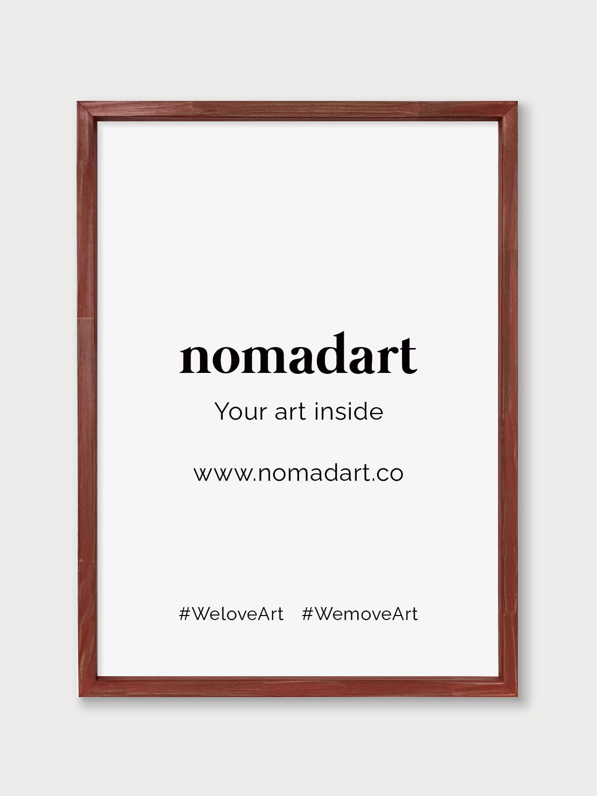 Marco a la tiza Rojo - Nomadart