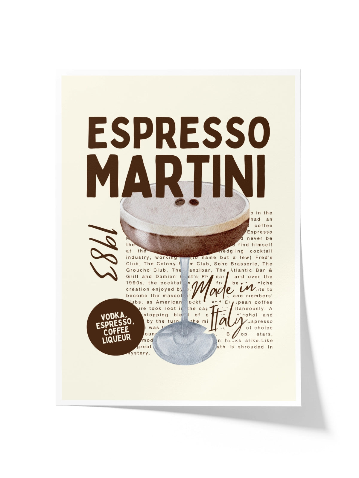 Espresso Martini Retro